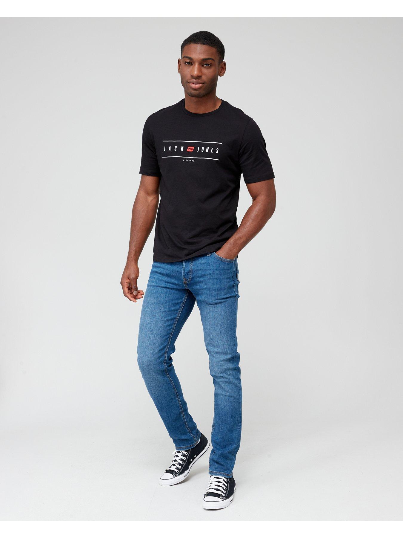 Image 3 of 4 of Jack & Jones Glenn Slim Fit Jeans - Blue