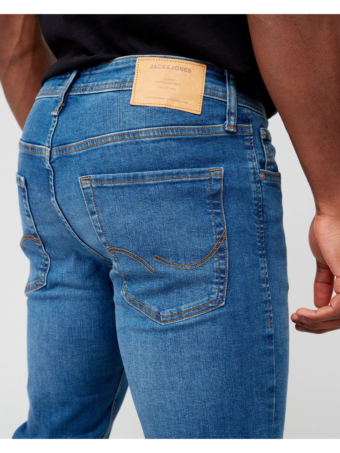 Image 4 of 4 of Jack & Jones Glenn Slim Fit Jeans - Blue