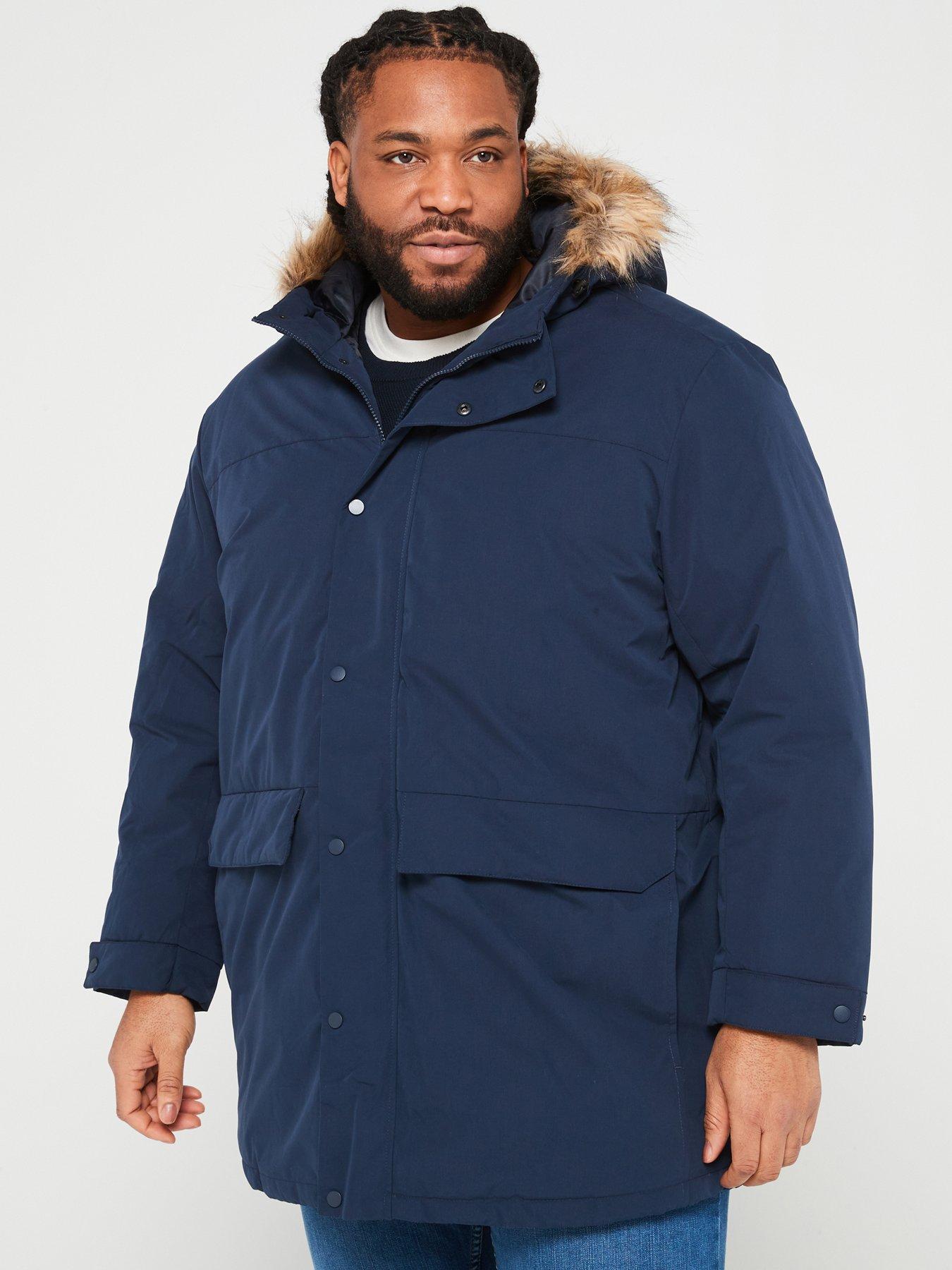 Superdry Superdry Everest Faux Fur Hooded Parka - Navy