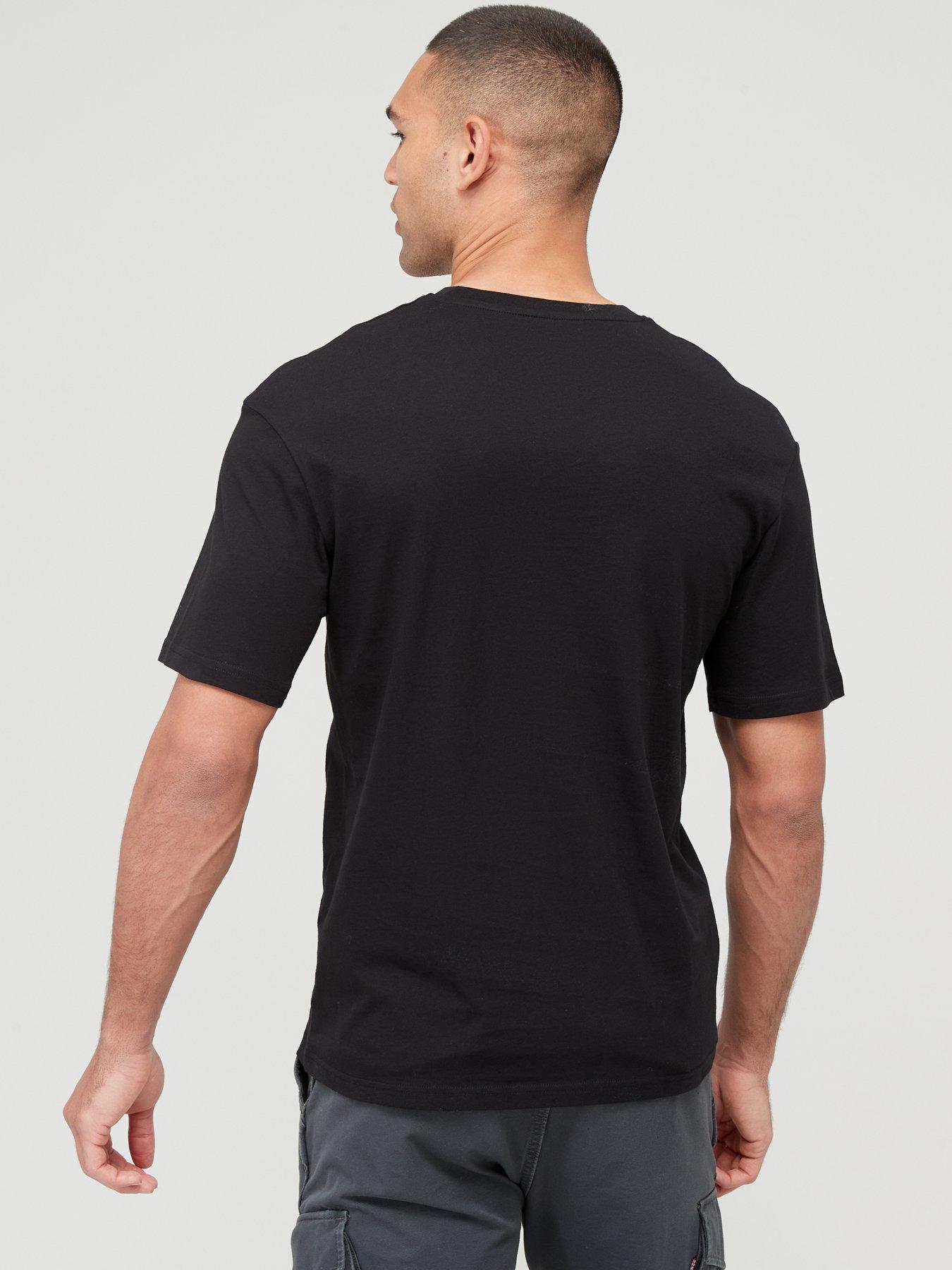 Image 2 of 4 of Jack & Jones Chest Logo T-Shirt - Black