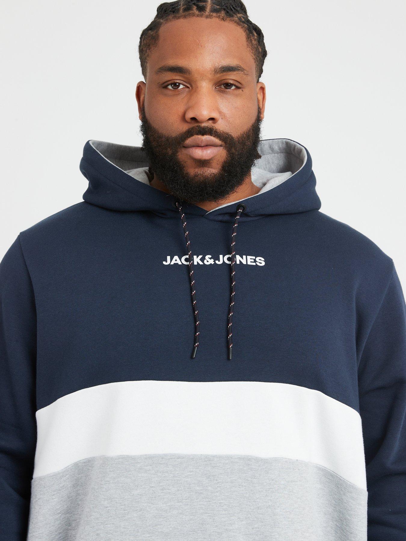 jack-jones-superior-script-logo-hoodie-navyoutfit