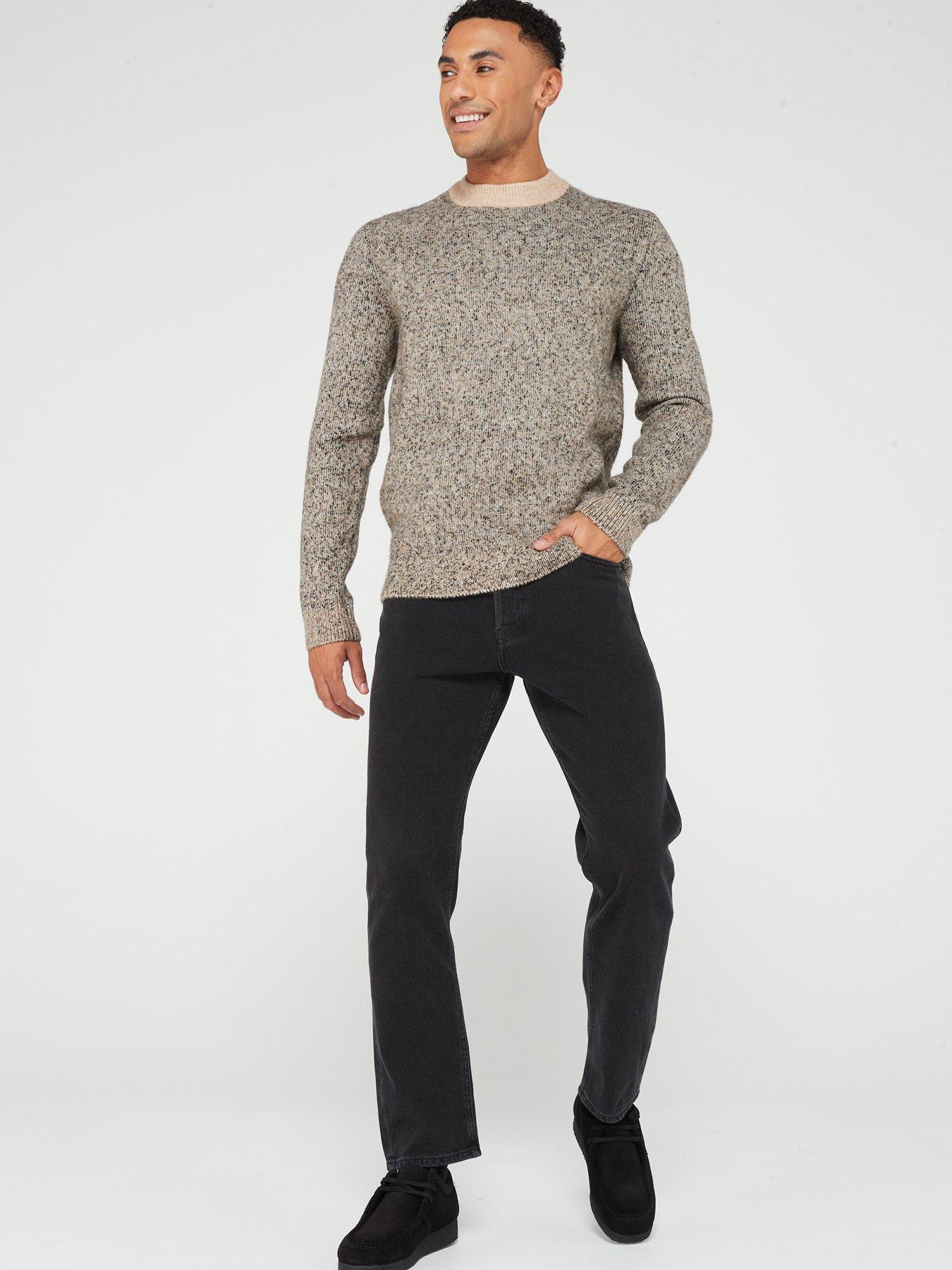 jack-jones-jack-amp-jones-space-knit-mock-neck-jumper-beigeback