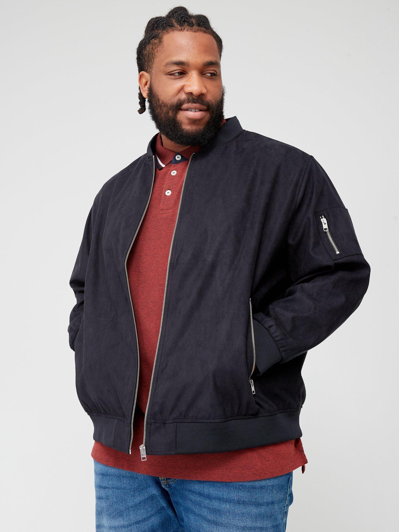 Jack & Jones Premium velvet bomber jacket in navy | ASOS