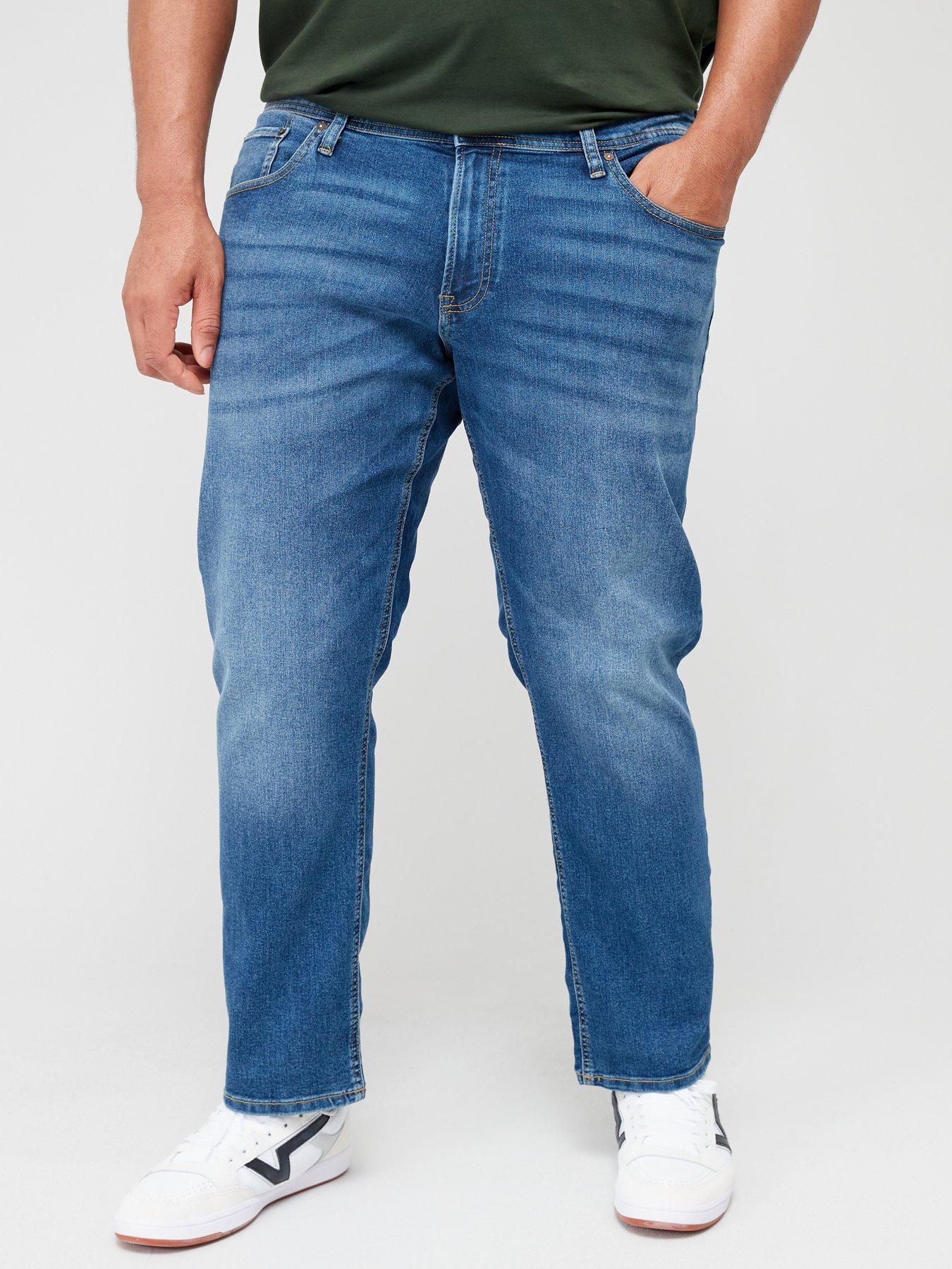 Jack & Jones Plus Glenn Slim Fit Jeans - Dark Wash