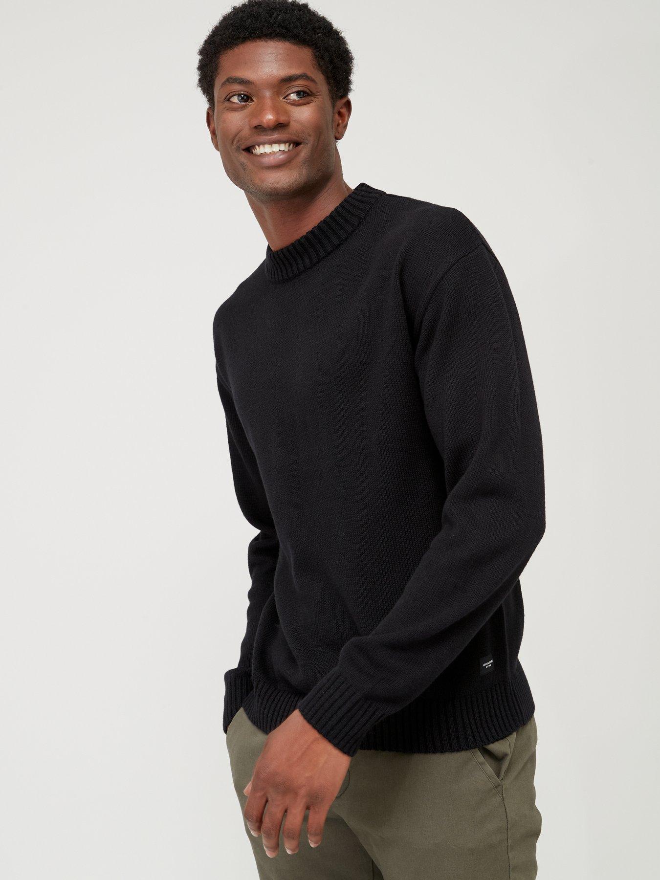 jack-jones-jack-amp-jones-jack-textured-crew-neck-jumper-black