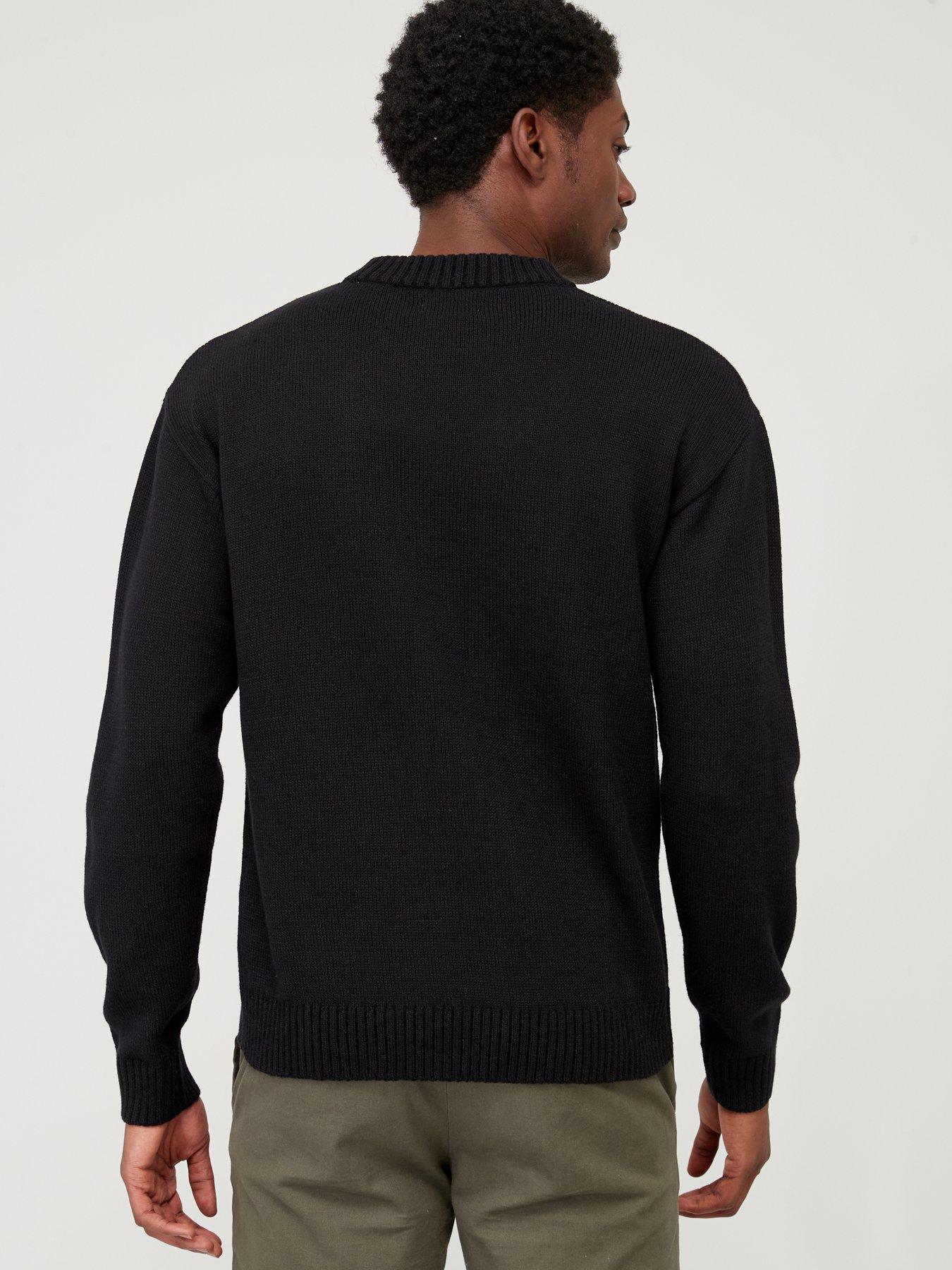 jack-jones-jack-amp-jones-jack-textured-crew-neck-jumper-blackstillFront