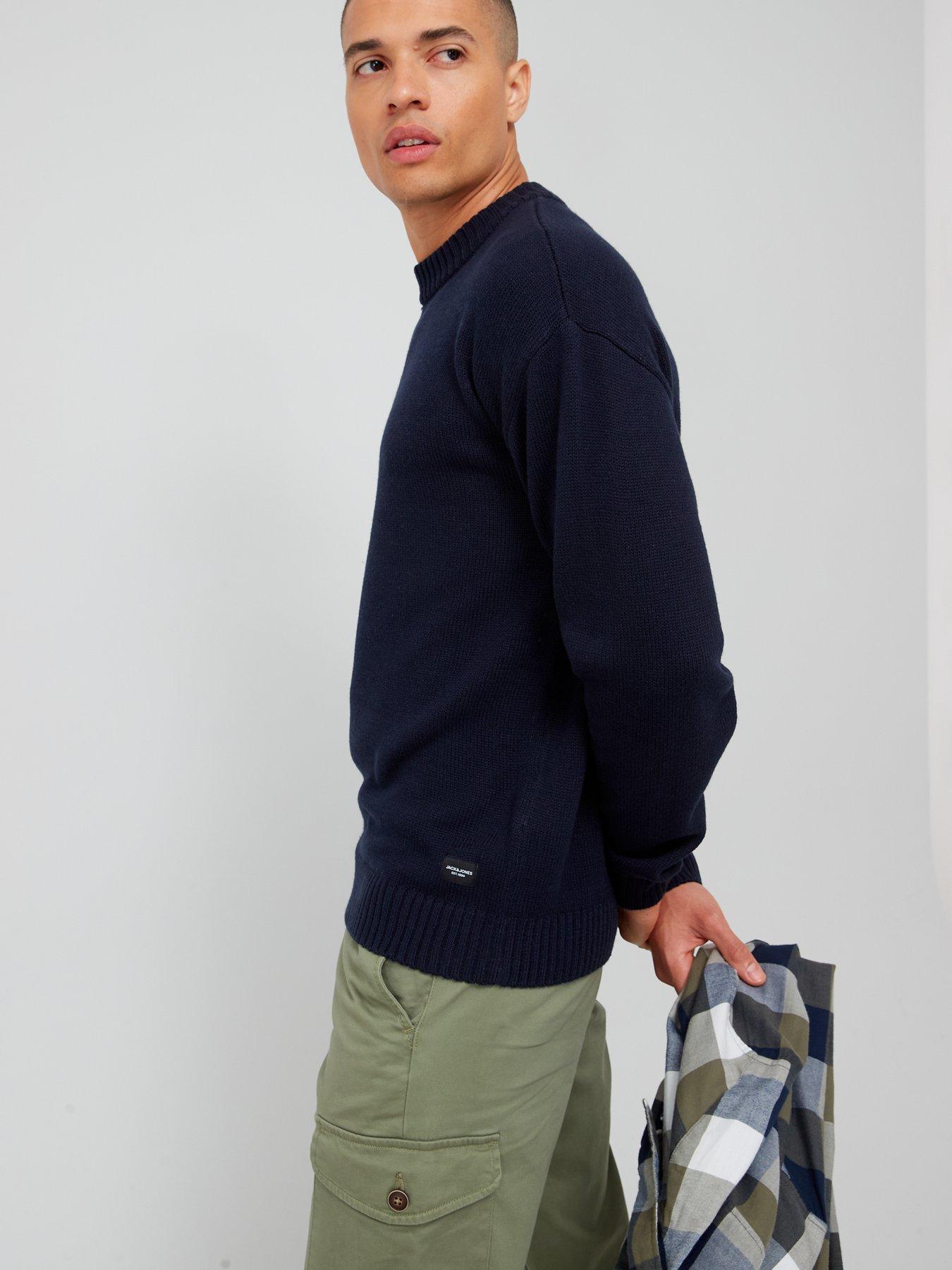 jack-jones-jack-amp-jones-jack-textured-crew-neck-jumper-navyoutfit