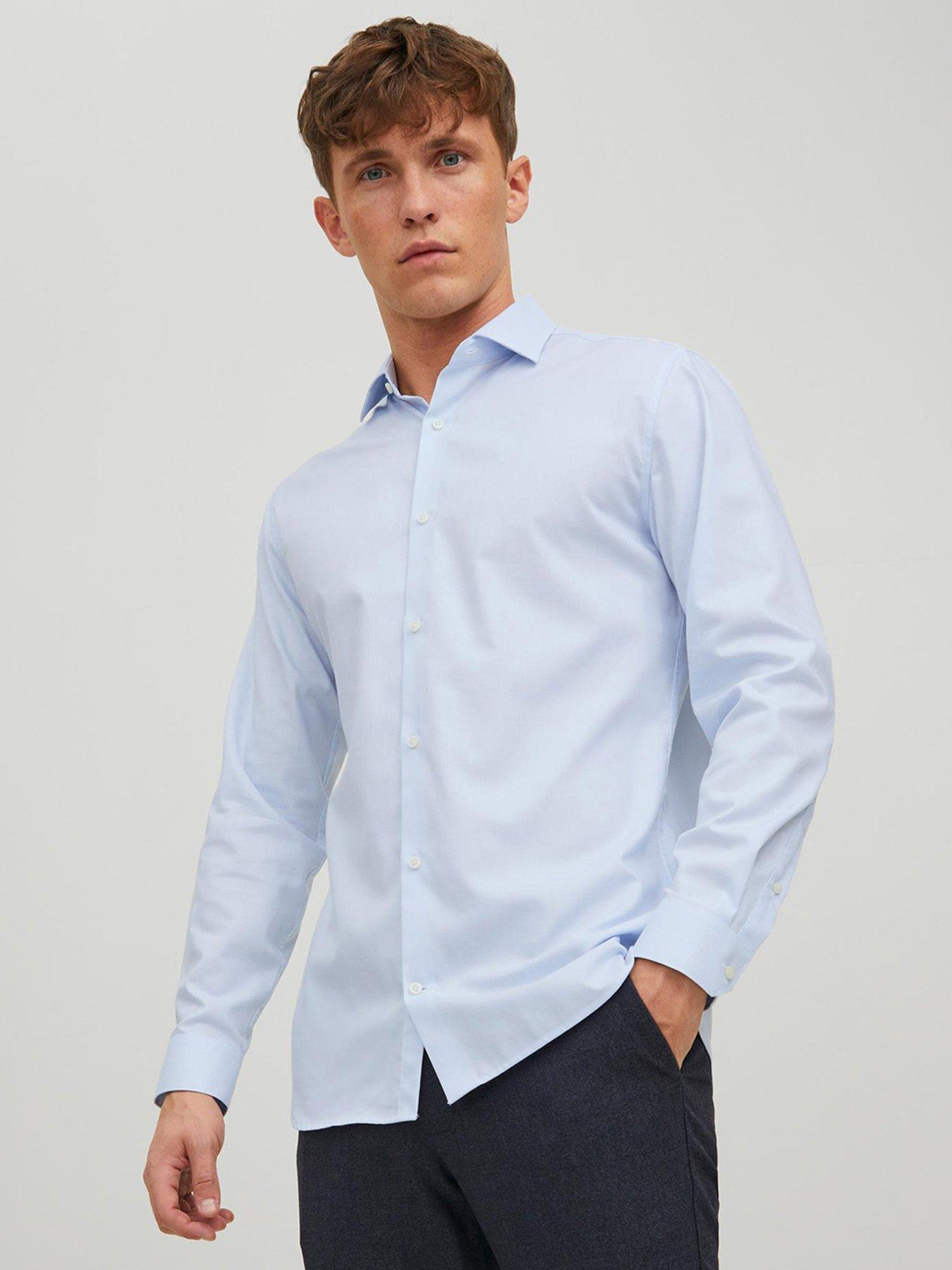 jack-jones-jack-amp-jones-smart-long-sleeve-non-iron-shirt-light-blue