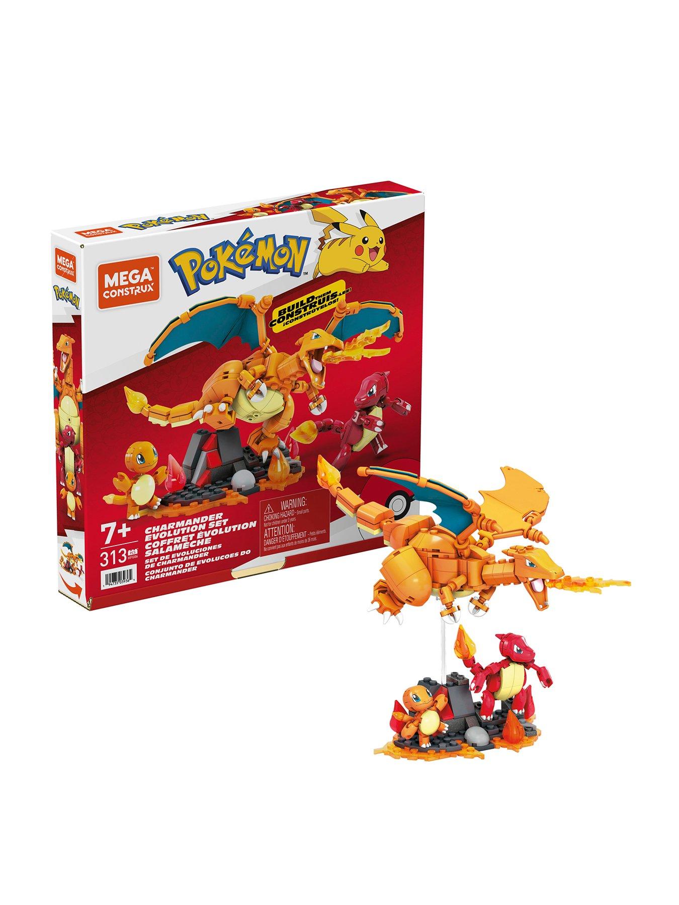 MEGA Pokemon Building Toy Kit Charizard (222 Pieces) with 1 Action Figure  for Kids 