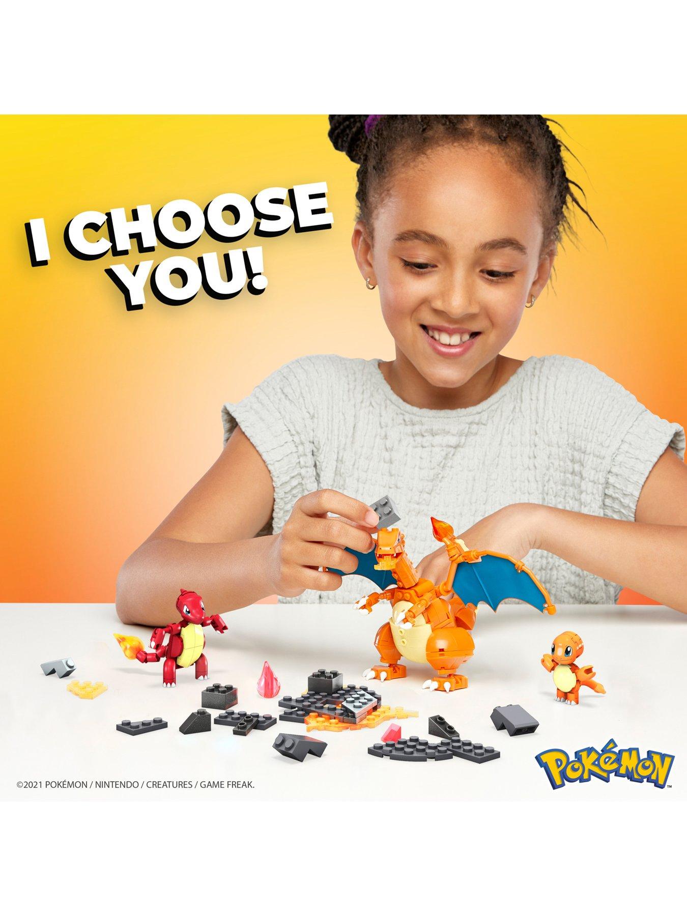 MEGA Pokemon Building Toy Kit Charizard (222 Pieces) with 1 Action Figure  for Kids 