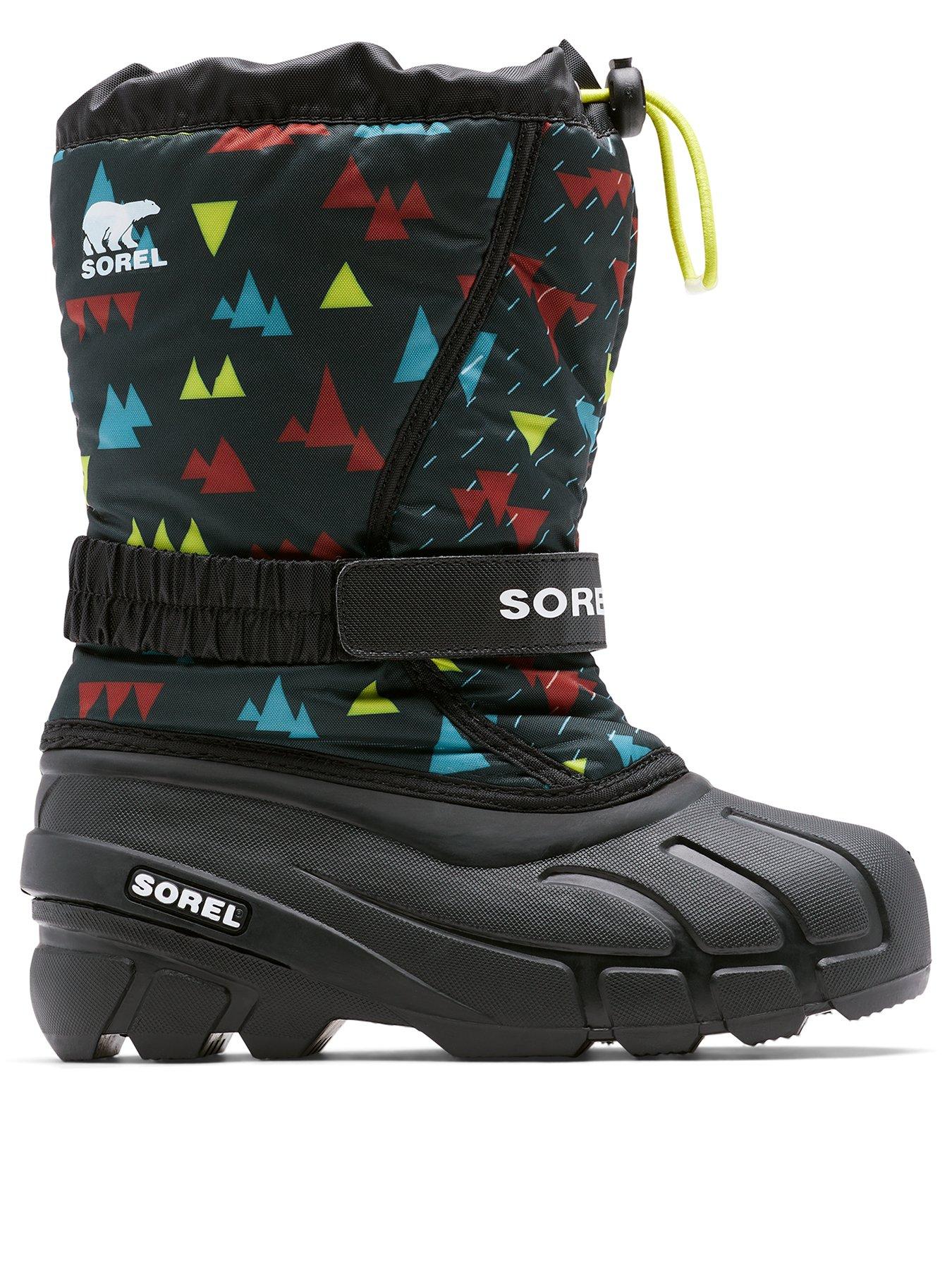 SOREL Kids Flurry Print Waterproof Snow Boot Black Very Ireland