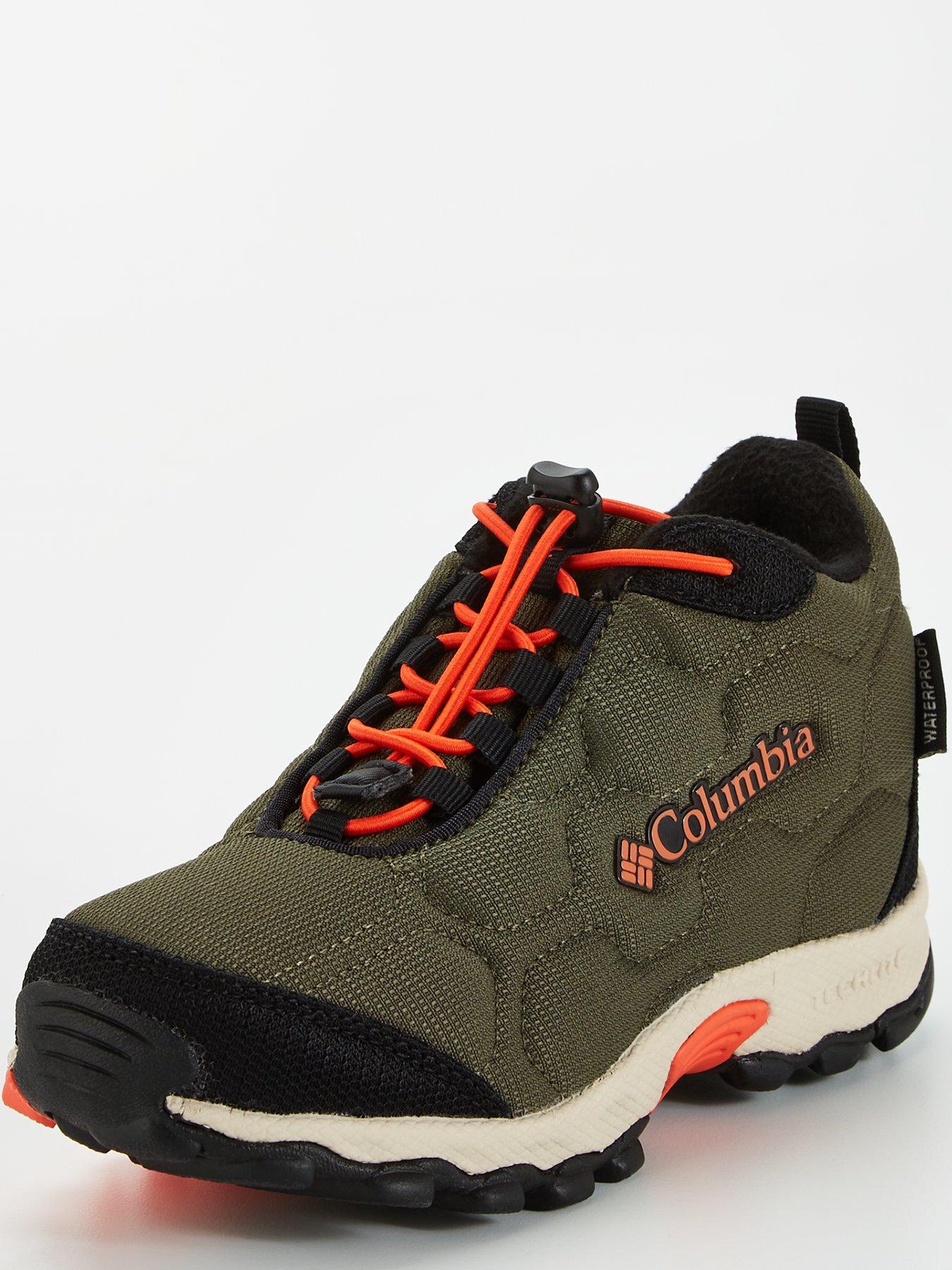 Columbia Older Kids Firecamp Mid Waterproof Hiking Boot Khaki