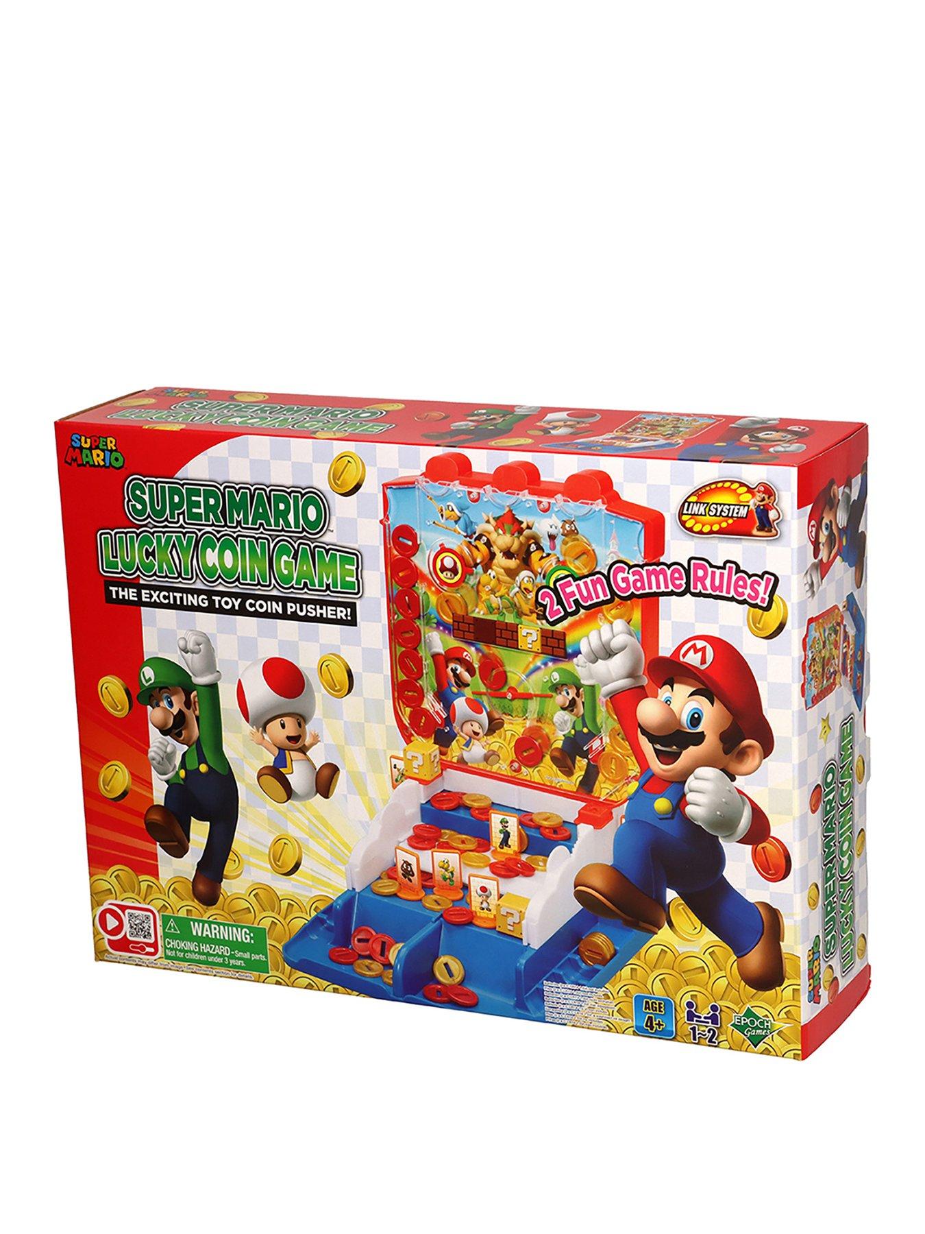 Super Mario Super Mario Lucky Coin Game - Tabletop Coin Pusher Game