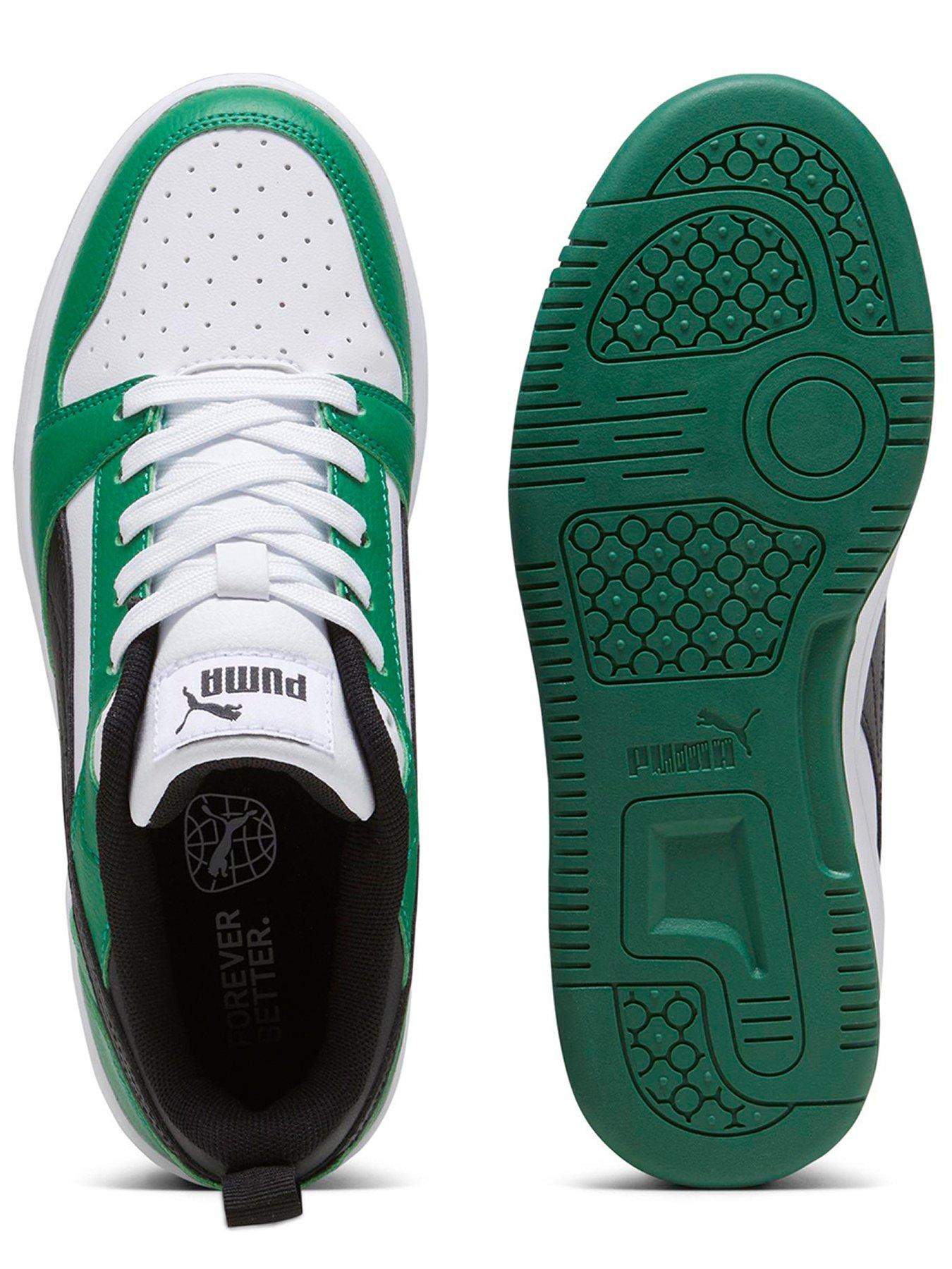 puma-junior-unisex-rebound-v6-low-trainers-whitegreendetail