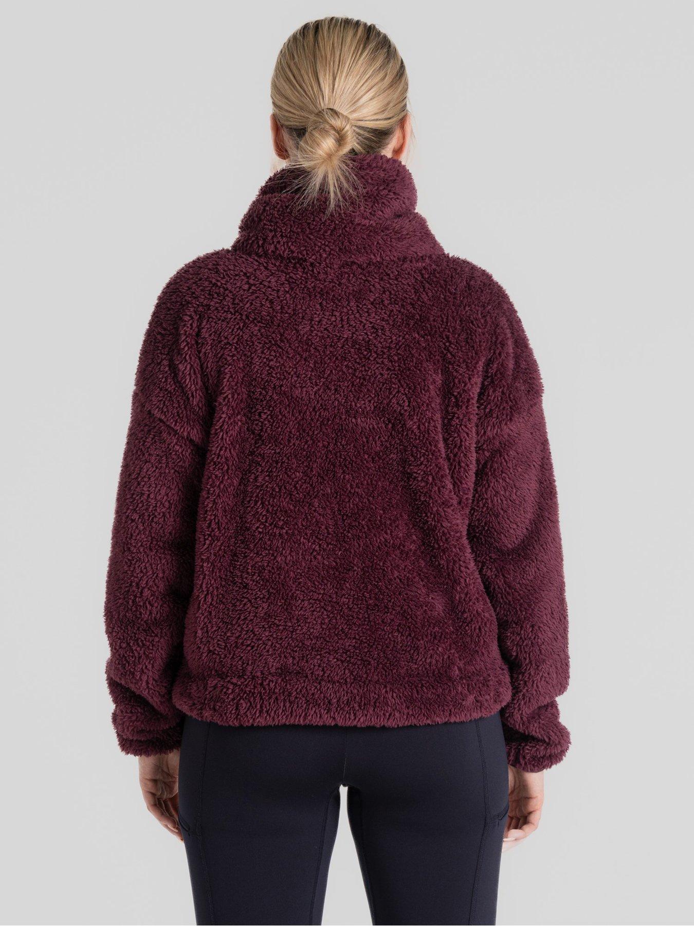 craghoppers-bronagh-half-zip-fleece-top-purplestillFront