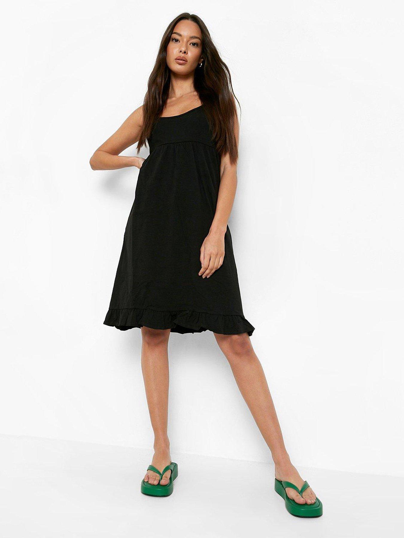 Strappy smock clearance dress