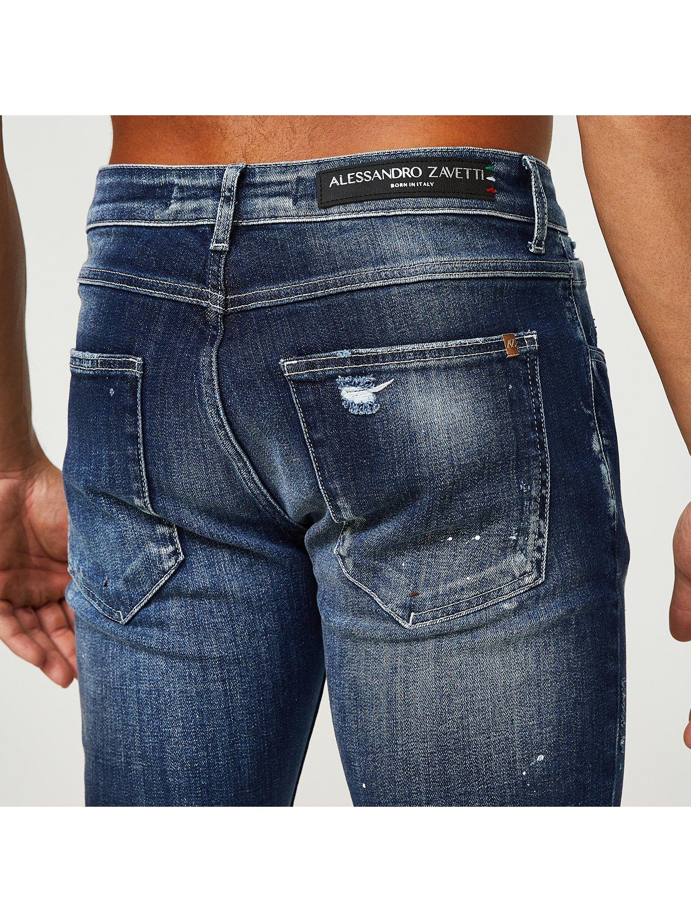 Image 6 of 6 of Alessandro Zavetti Alessandro Zavetti Marciano Slim Fit Denim Jean