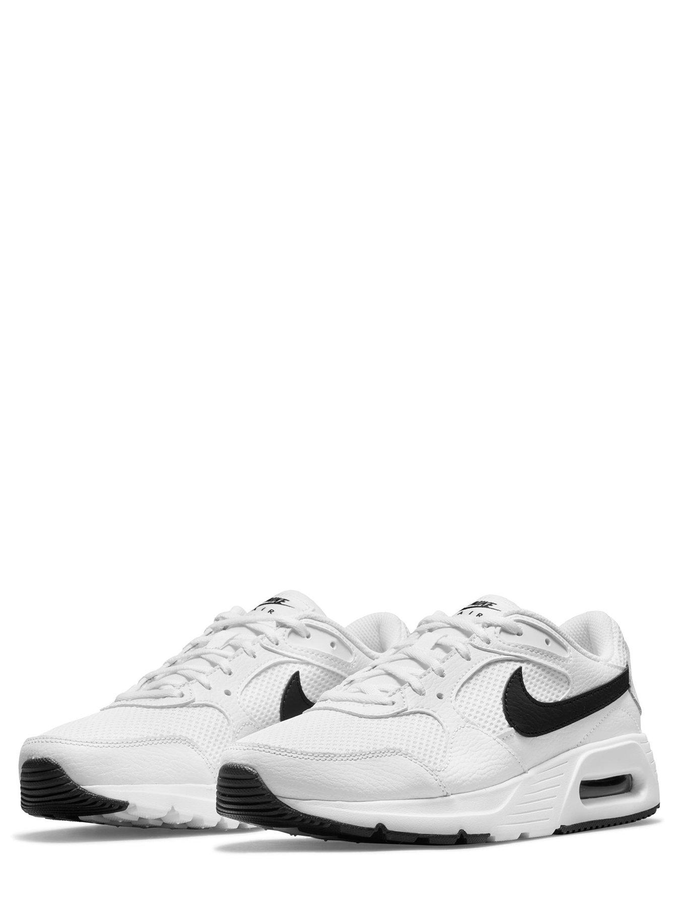 Mens nike air max trainers outlet white