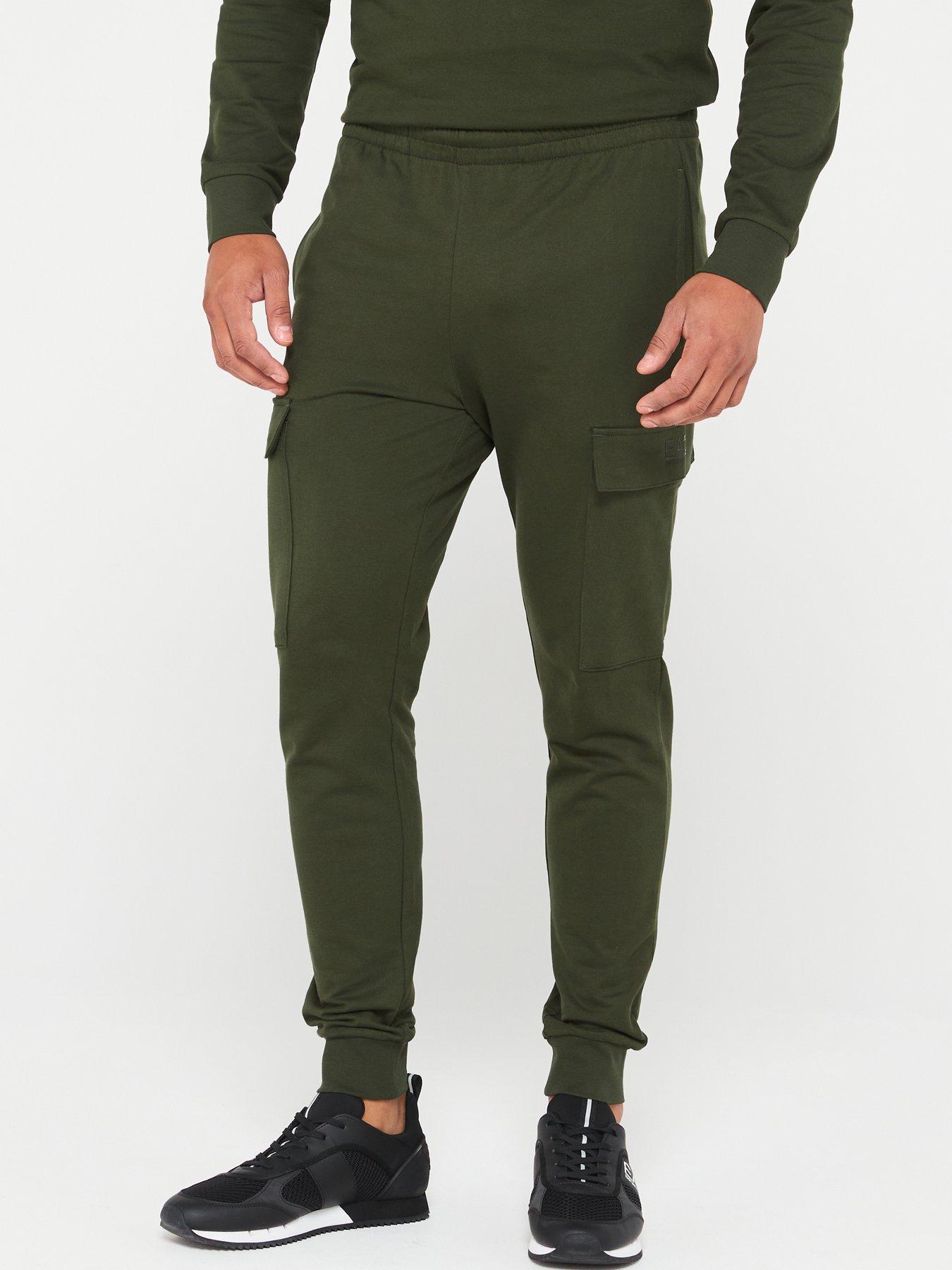 EA7 Emporio Armani Ventus Cuffed Track Pant - Dark Green