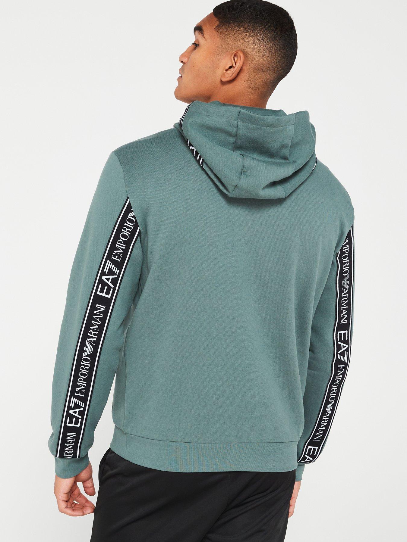 Emporio armani tape on sale hoodie