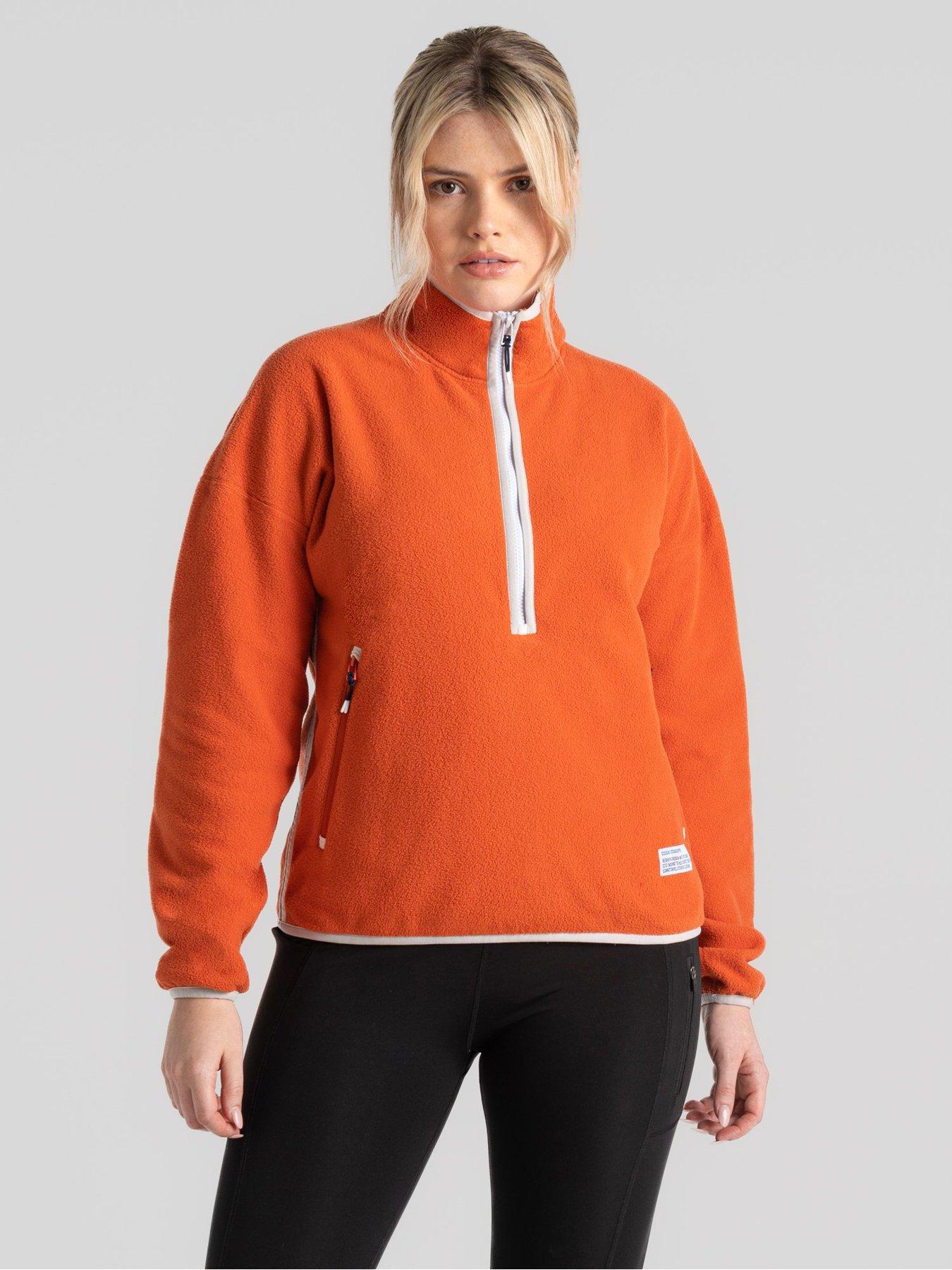 Co2 Renu Half Zip Fleece Top Orange