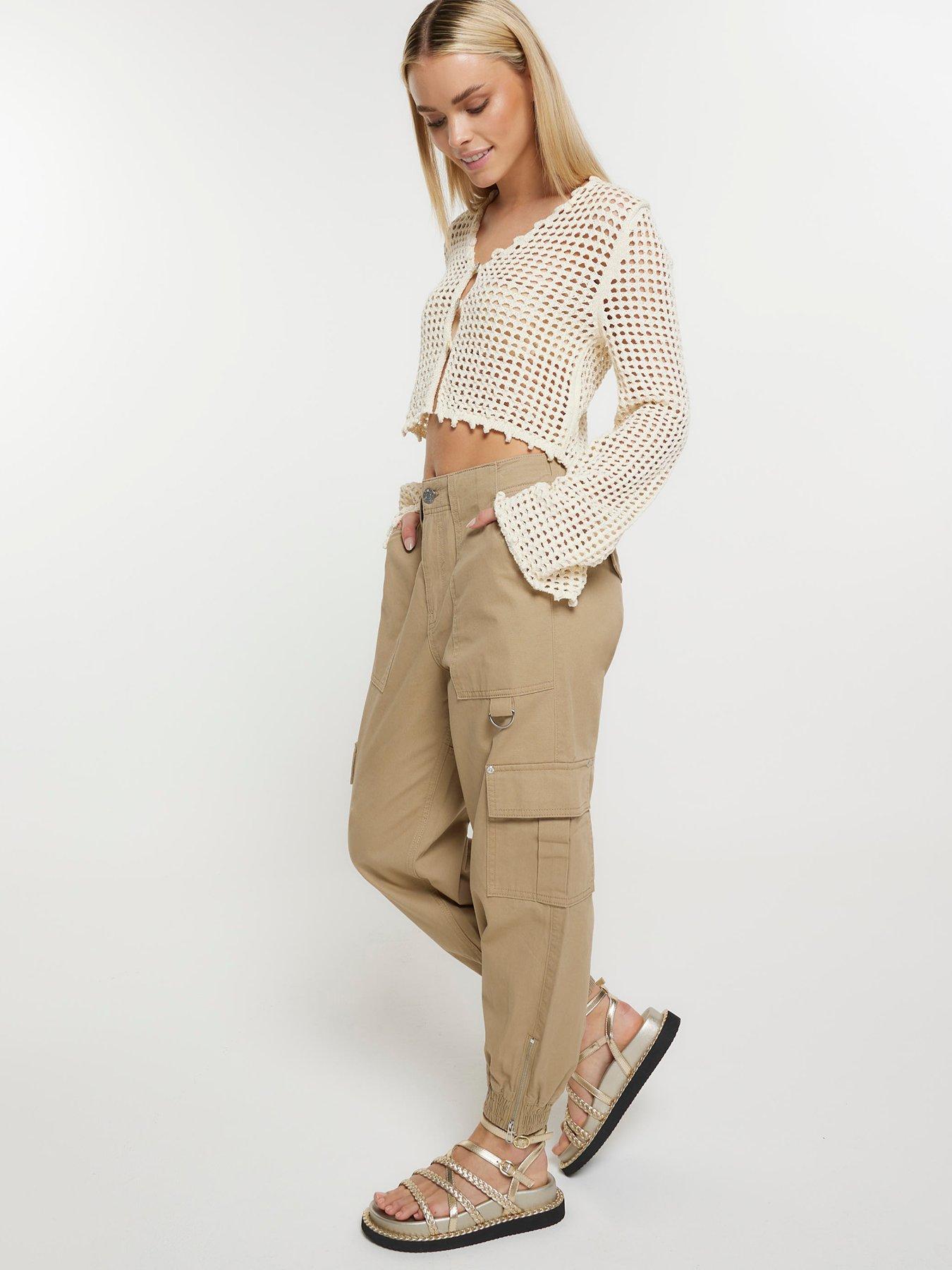 ri-petite-zip-cuff-cargo-trouser-beigedetail