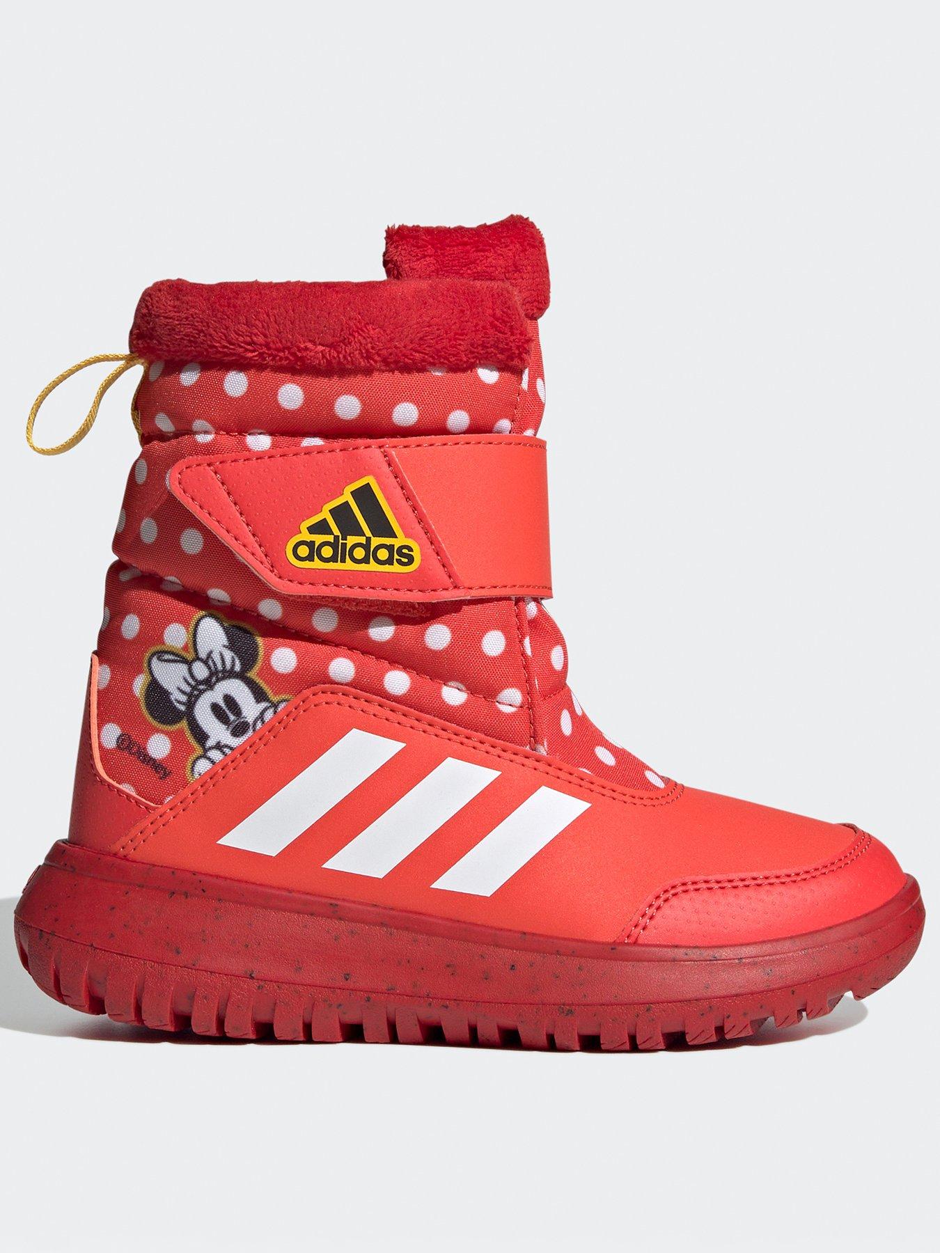 Red adidas hot sale infant trainers