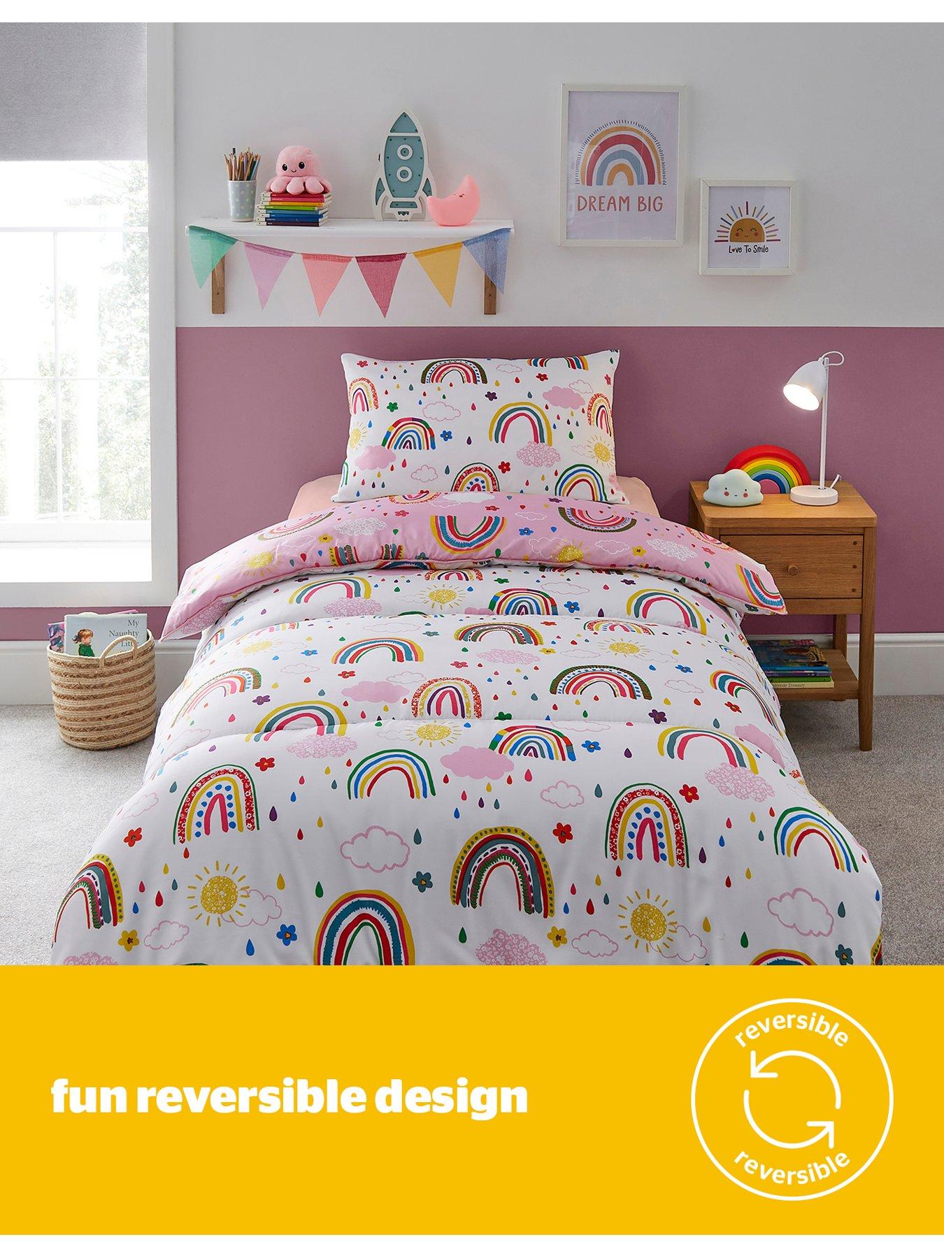 silentnight-healthy-growth-coverless-single-duvet-and-pillowcase-set-9-tog-rainbow-pinkback