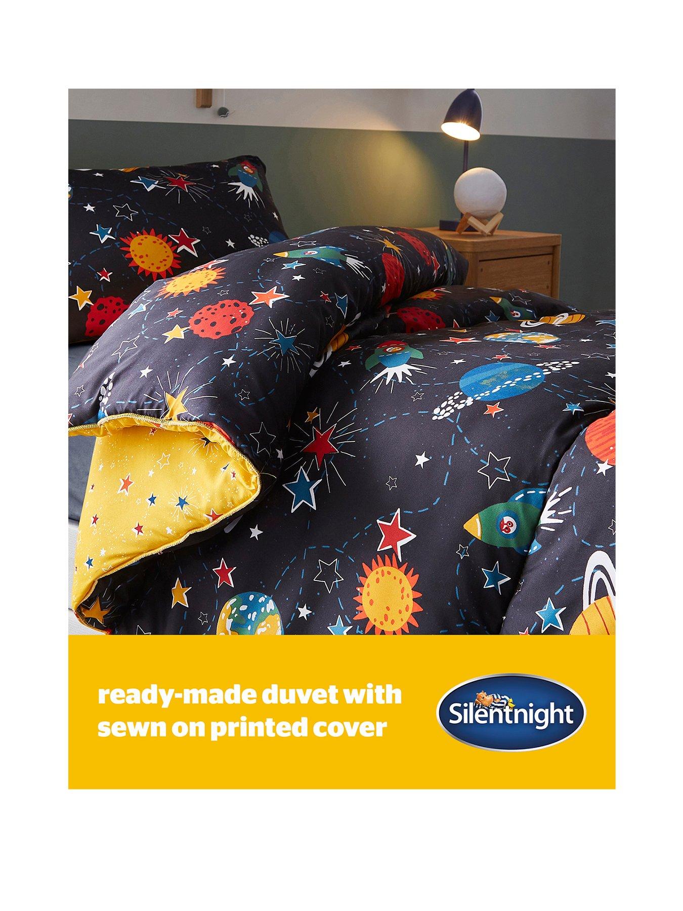 Image 2 of 7 of Silentnight Healthy Growth Coverless Single Duvet and Pillowcase Set - 9 Tog - Space - Multi