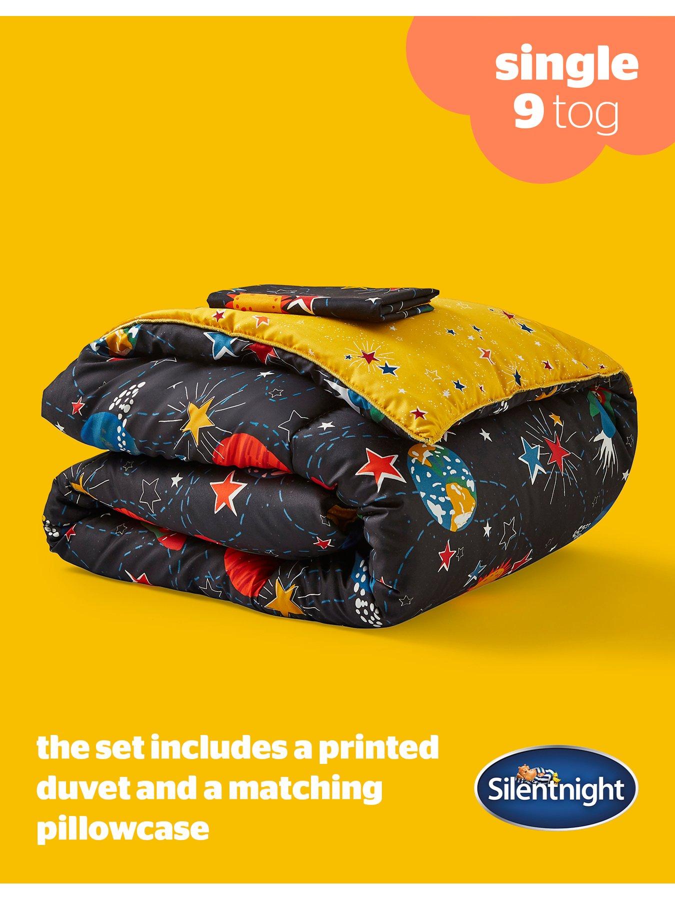 Image 5 of 7 of Silentnight Healthy Growth Coverless Single Duvet and Pillowcase Set - 9 Tog - Space - Multi