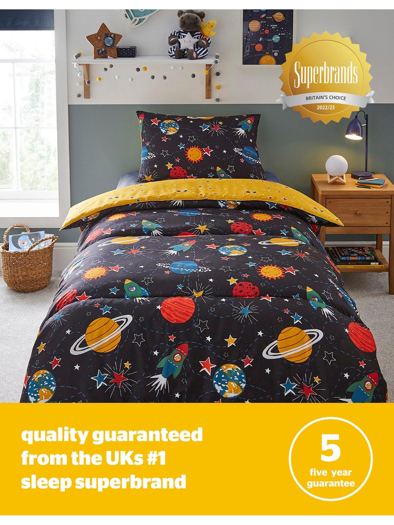 Image 6 of 7 of Silentnight Healthy Growth Coverless Single Duvet and Pillowcase Set - 9 Tog - Space - Multi