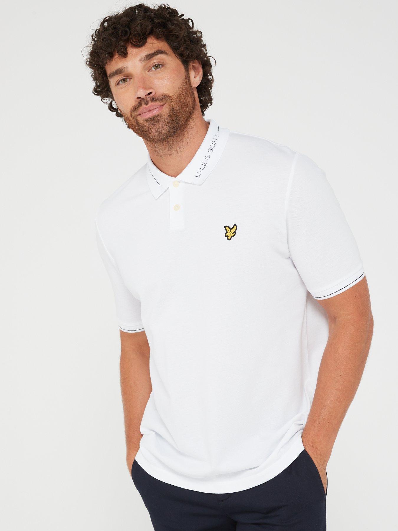 Lyle and scott white hot sale polo