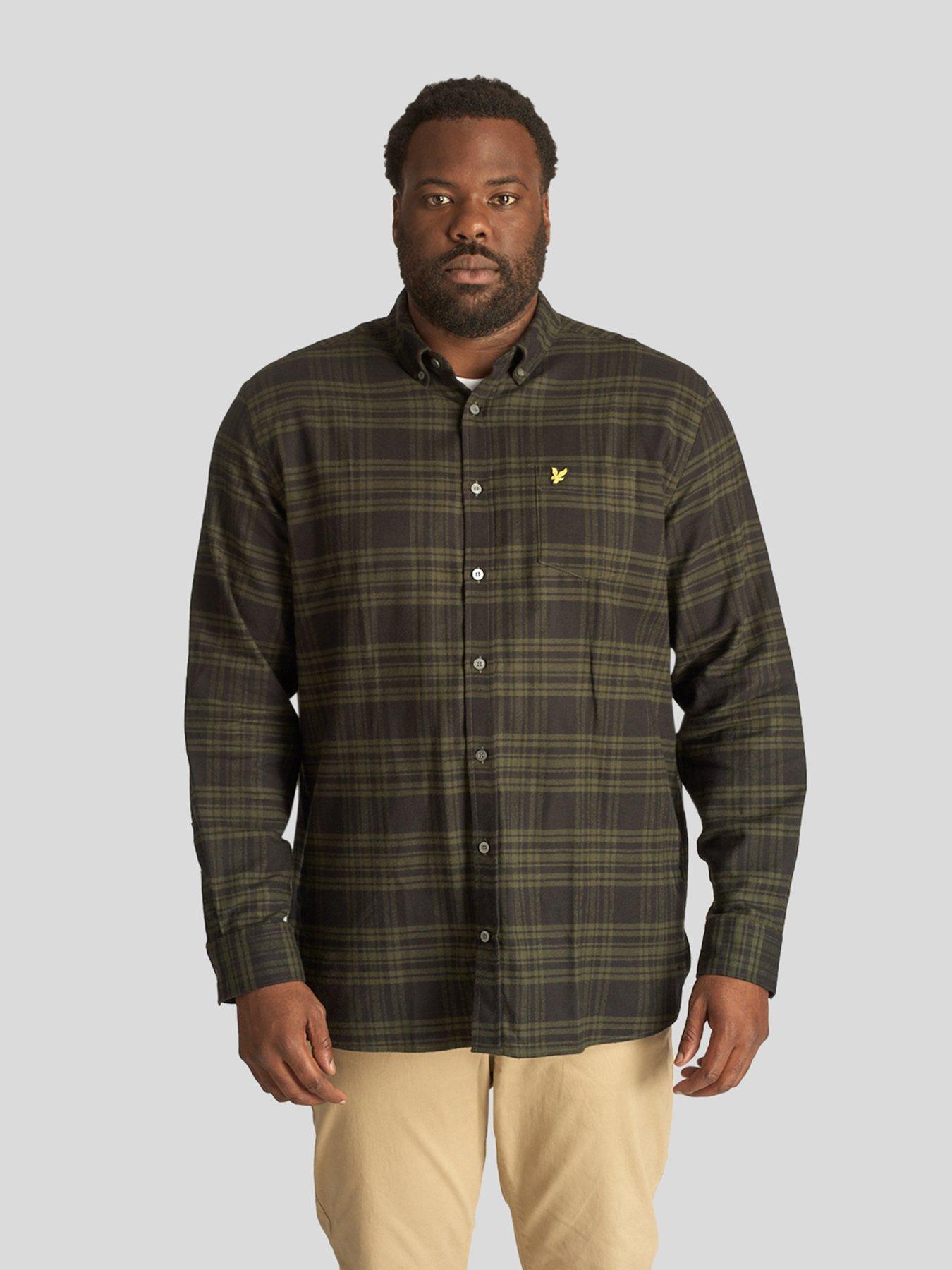 Big & tall flannel shirt best sale