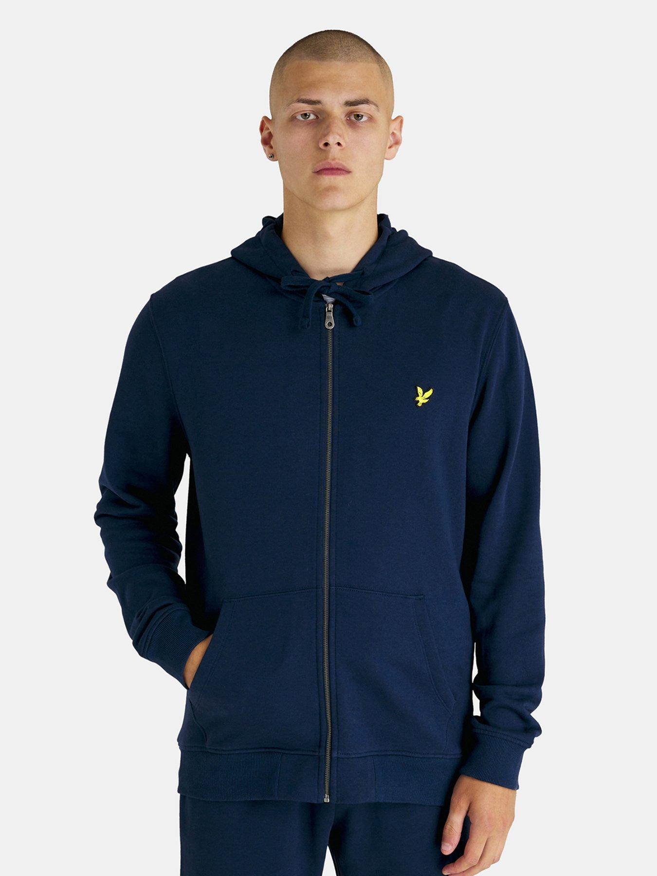 Lyle and scott navy hoodie online