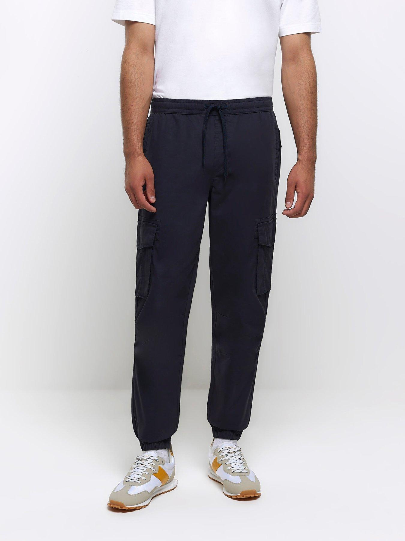 river-island-washed-jogger-cargo-hatch-navy