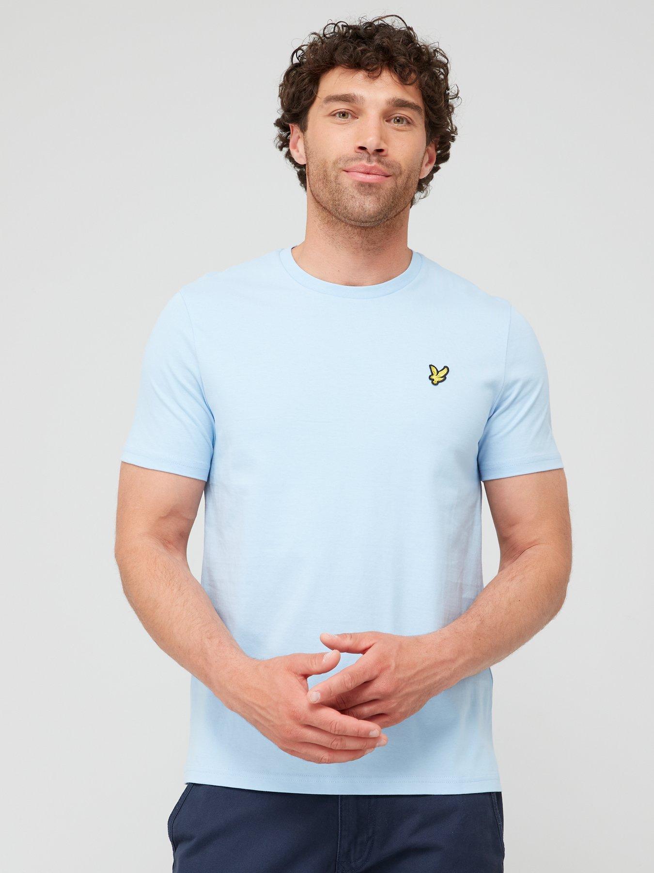 Regular Fit Plain T Shirt Light Blue