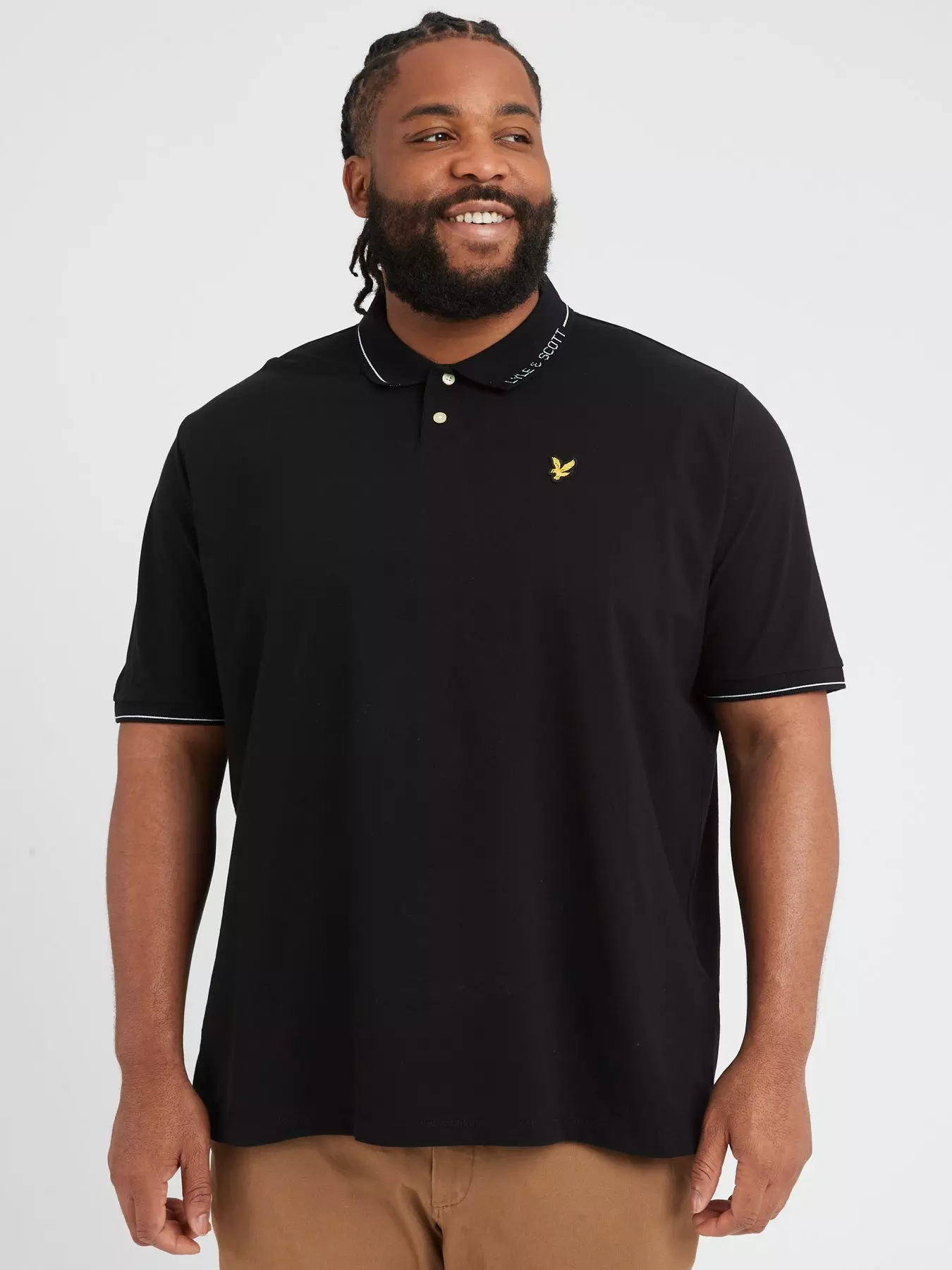 lyle and scott tipped polo