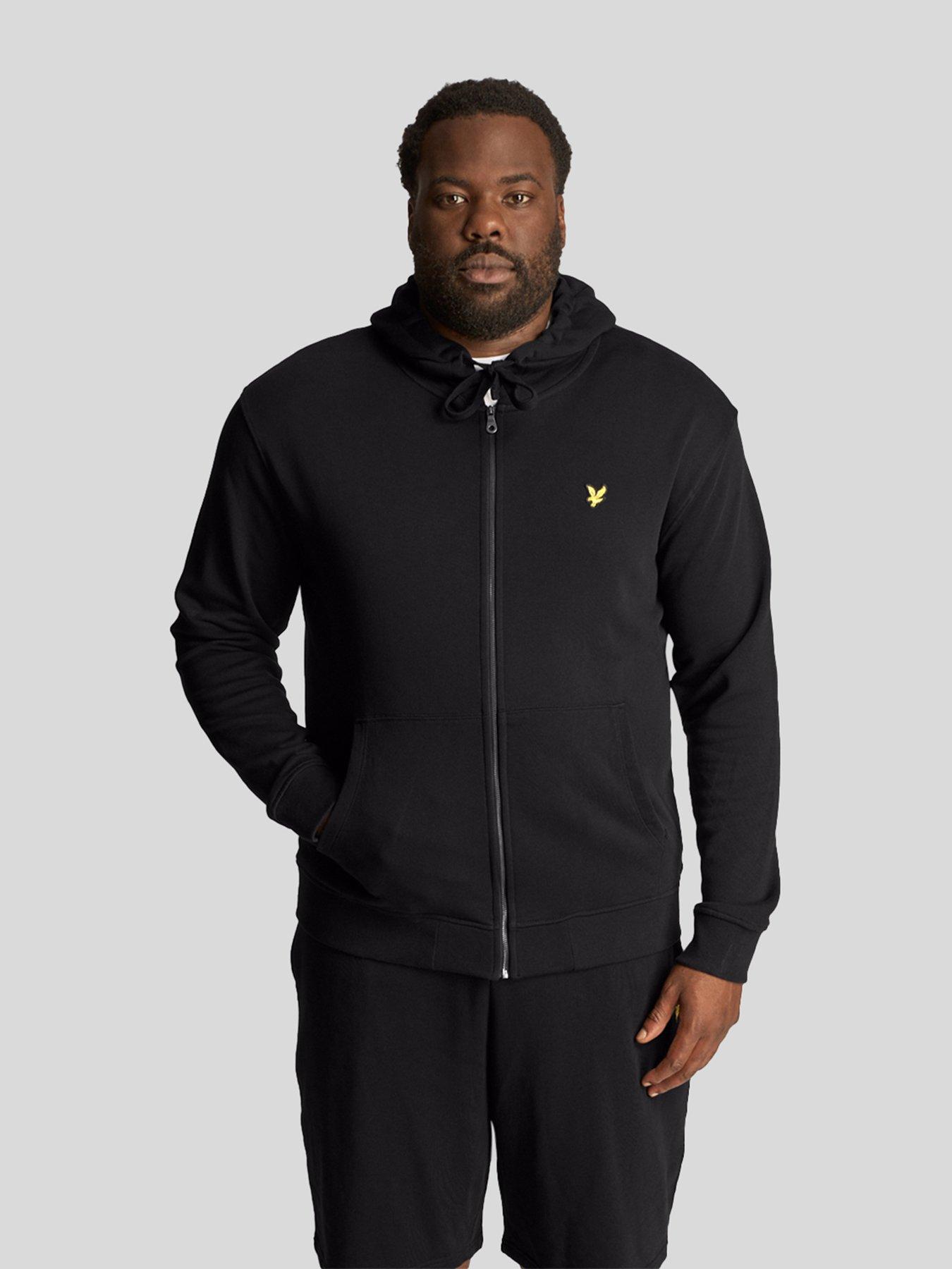 lyle-scott-lyle-amp-scott-big-amp-tall-zip-through-hoodie-black