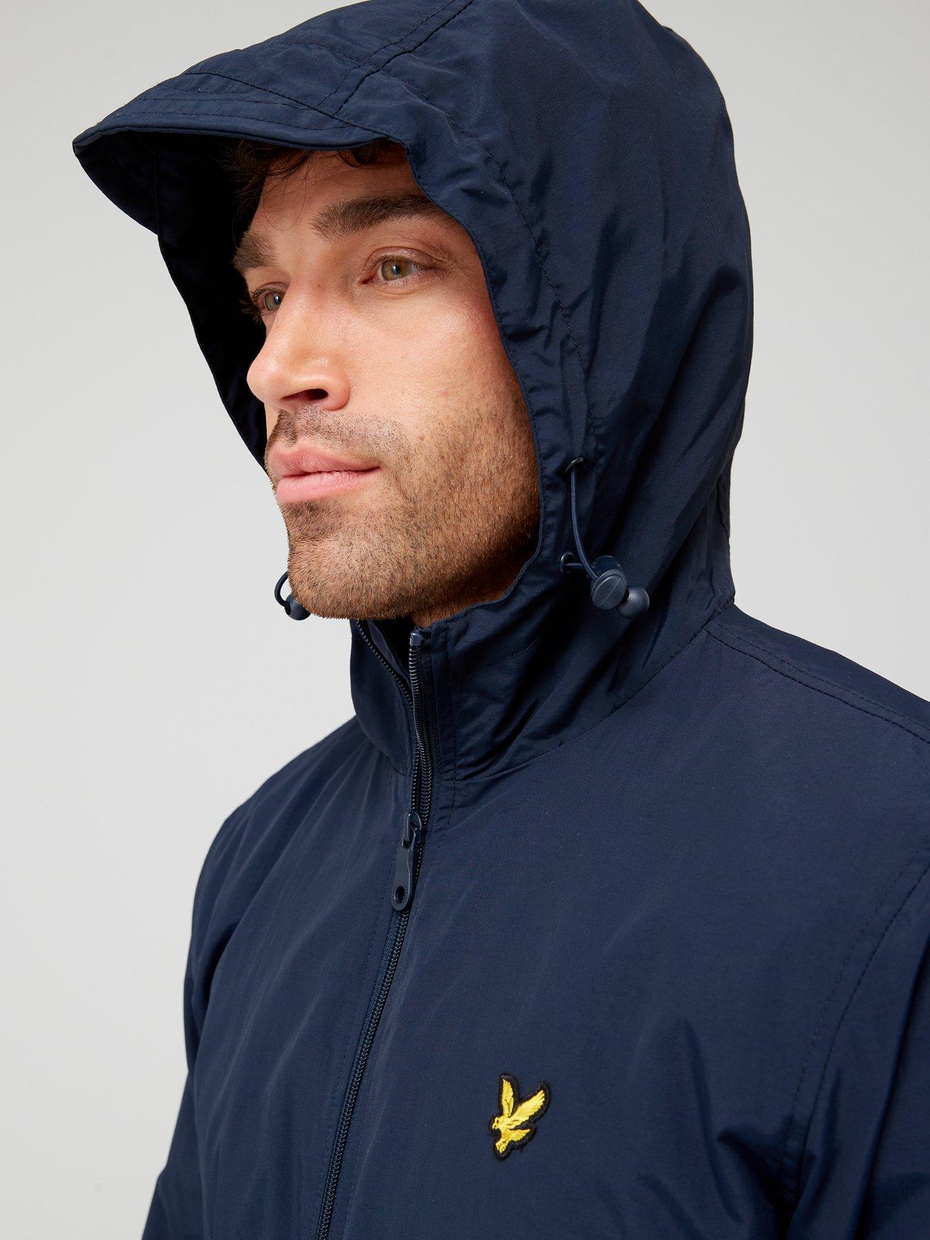 Zip Through Hooded Jacket Navy