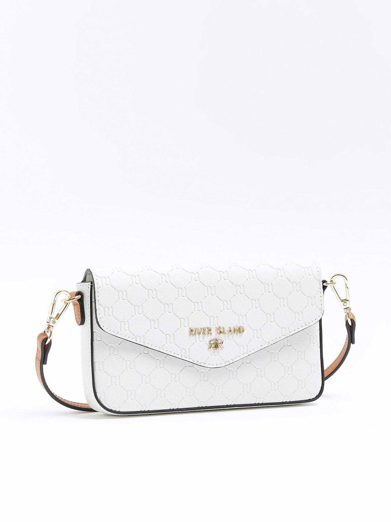 River island hot sale white handbag