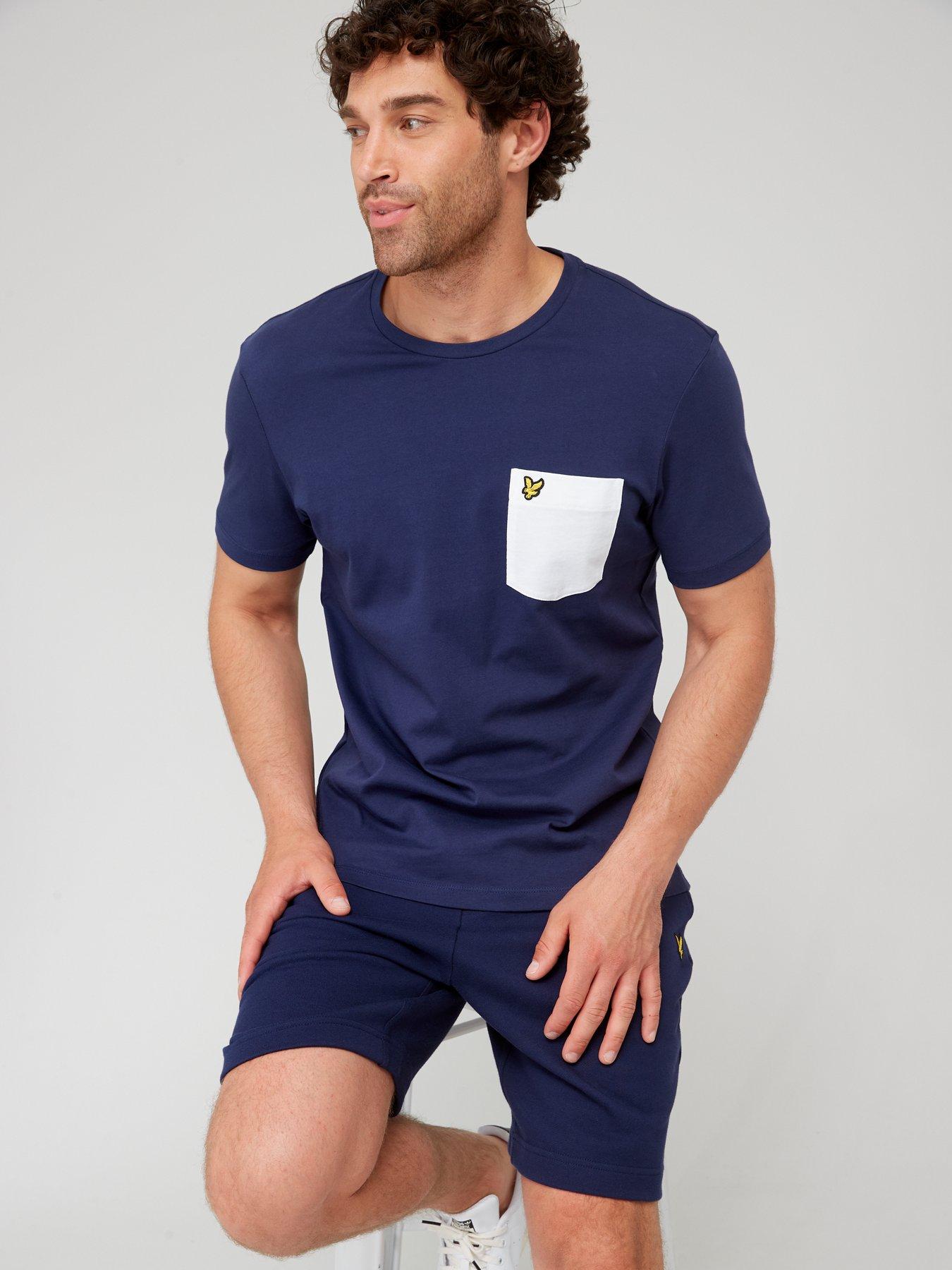 lyle-scott-contrast-pocket-t-shirt-navyoutfit