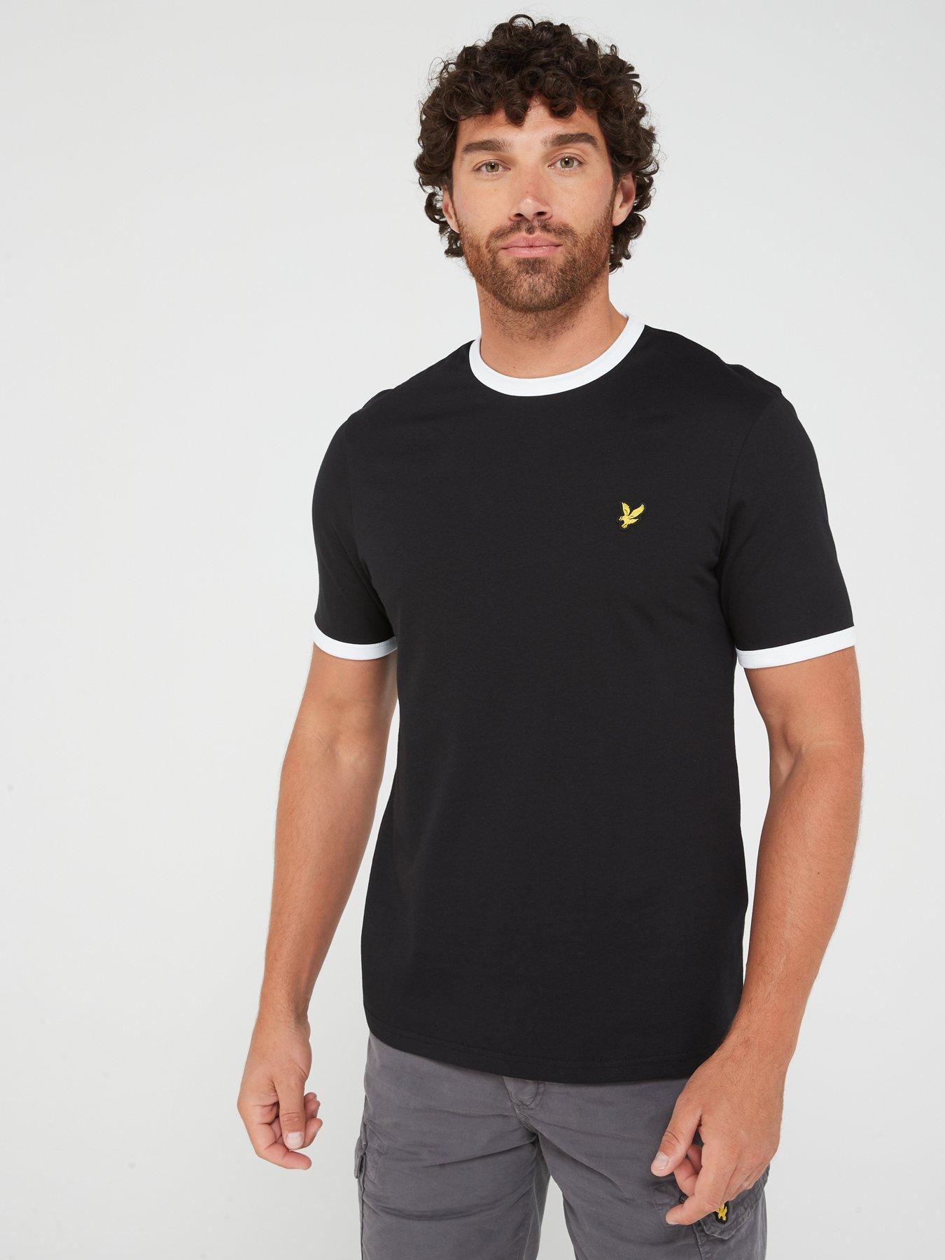 lyle-scott-regular-fit-ringer-t-shirt-blackfront