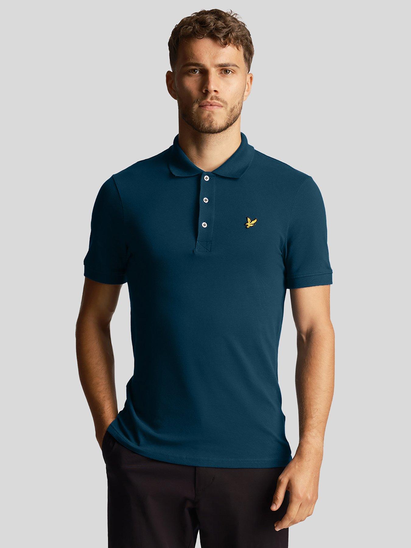 lyle-scott-plain-polo-shirt-navy