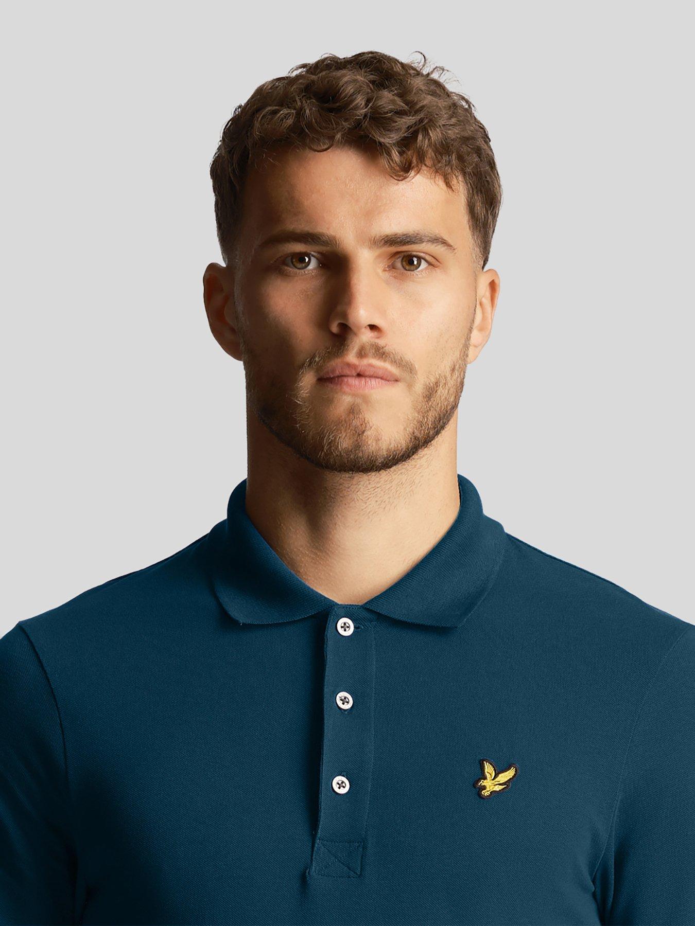 lyle-scott-plain-polo-shirt-navyoutfit