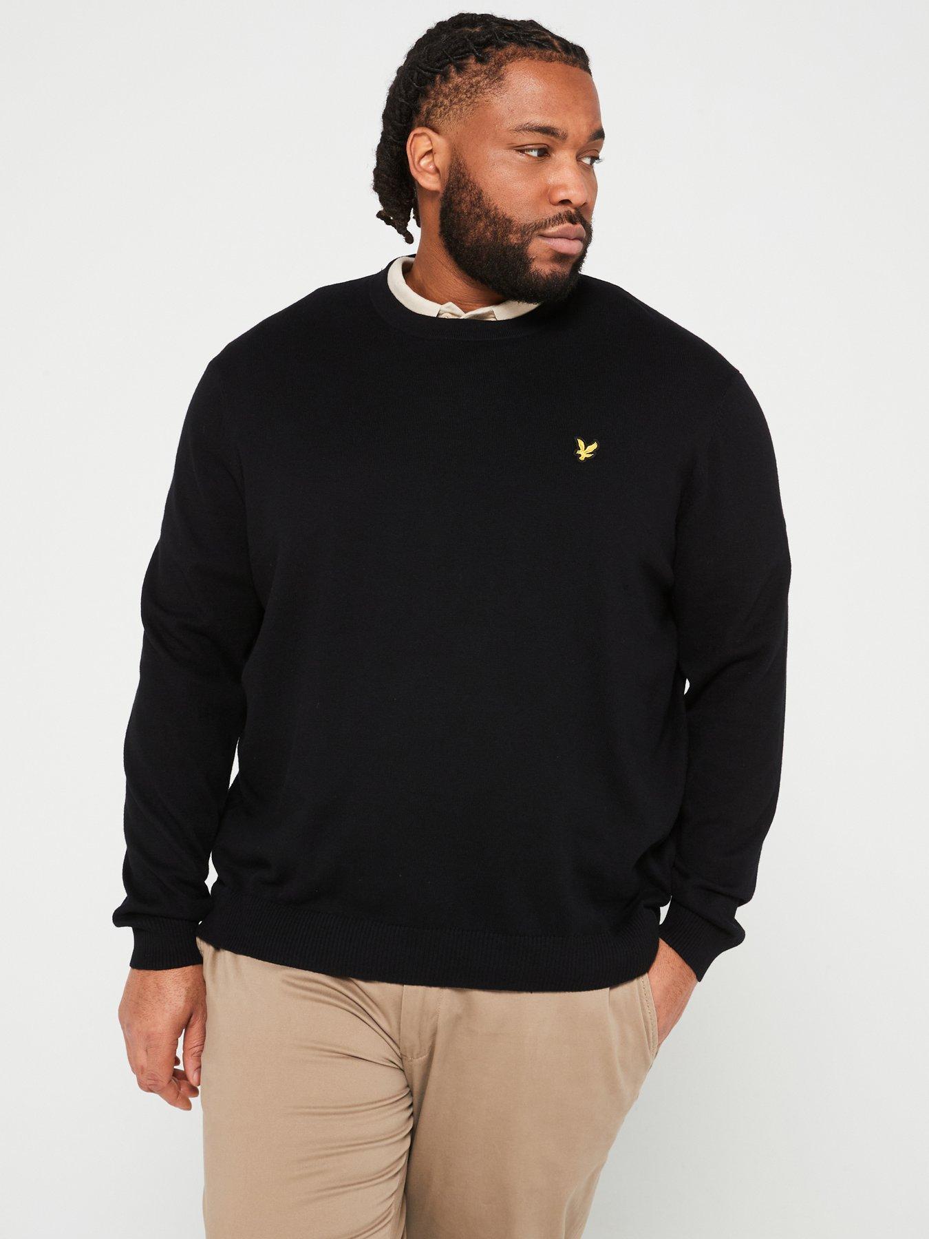 Black cotton jumper outlet mens