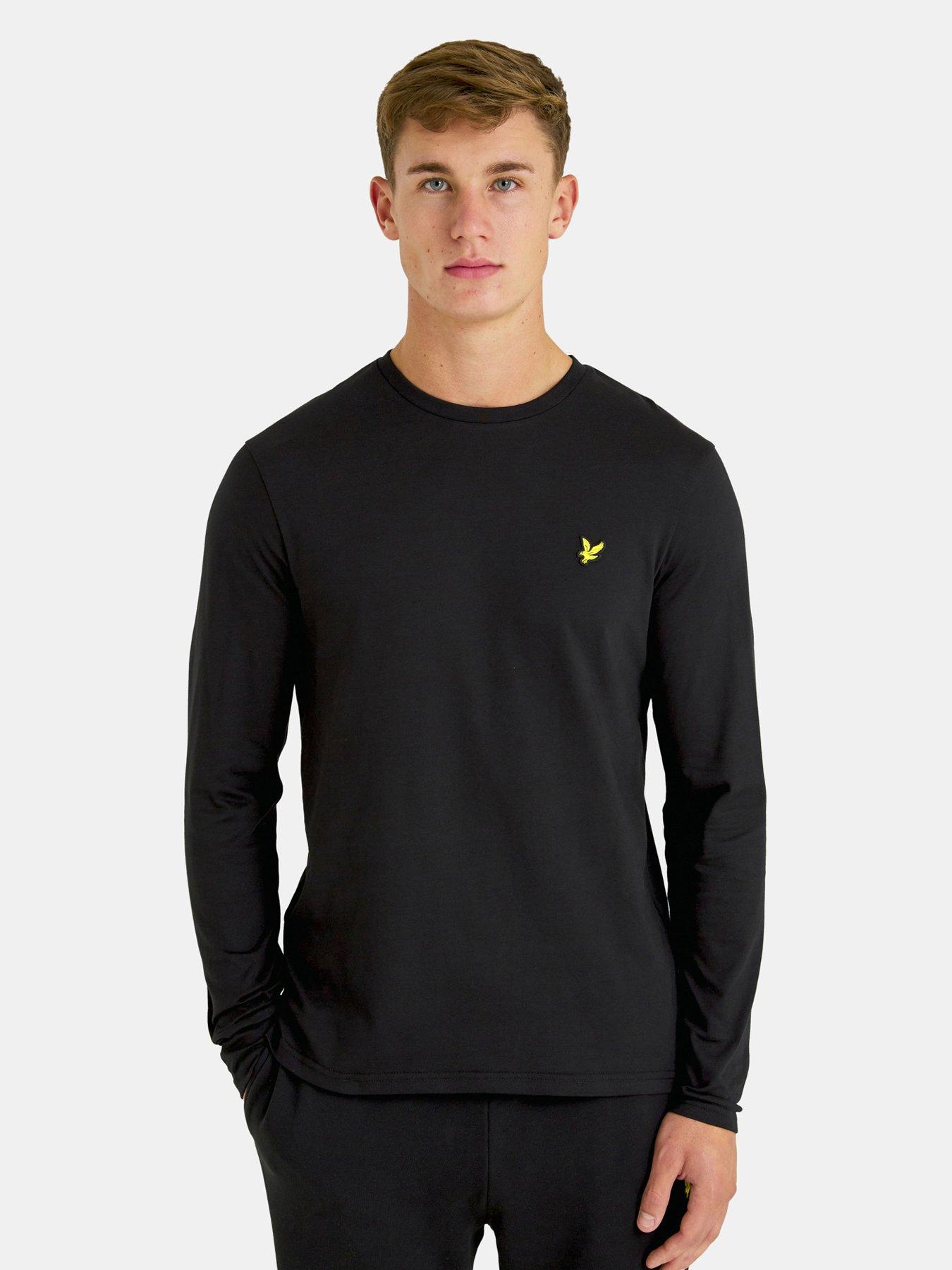 lyle-scott-lyle-amp-scott-long-sleeve-t-shirt-blackfront