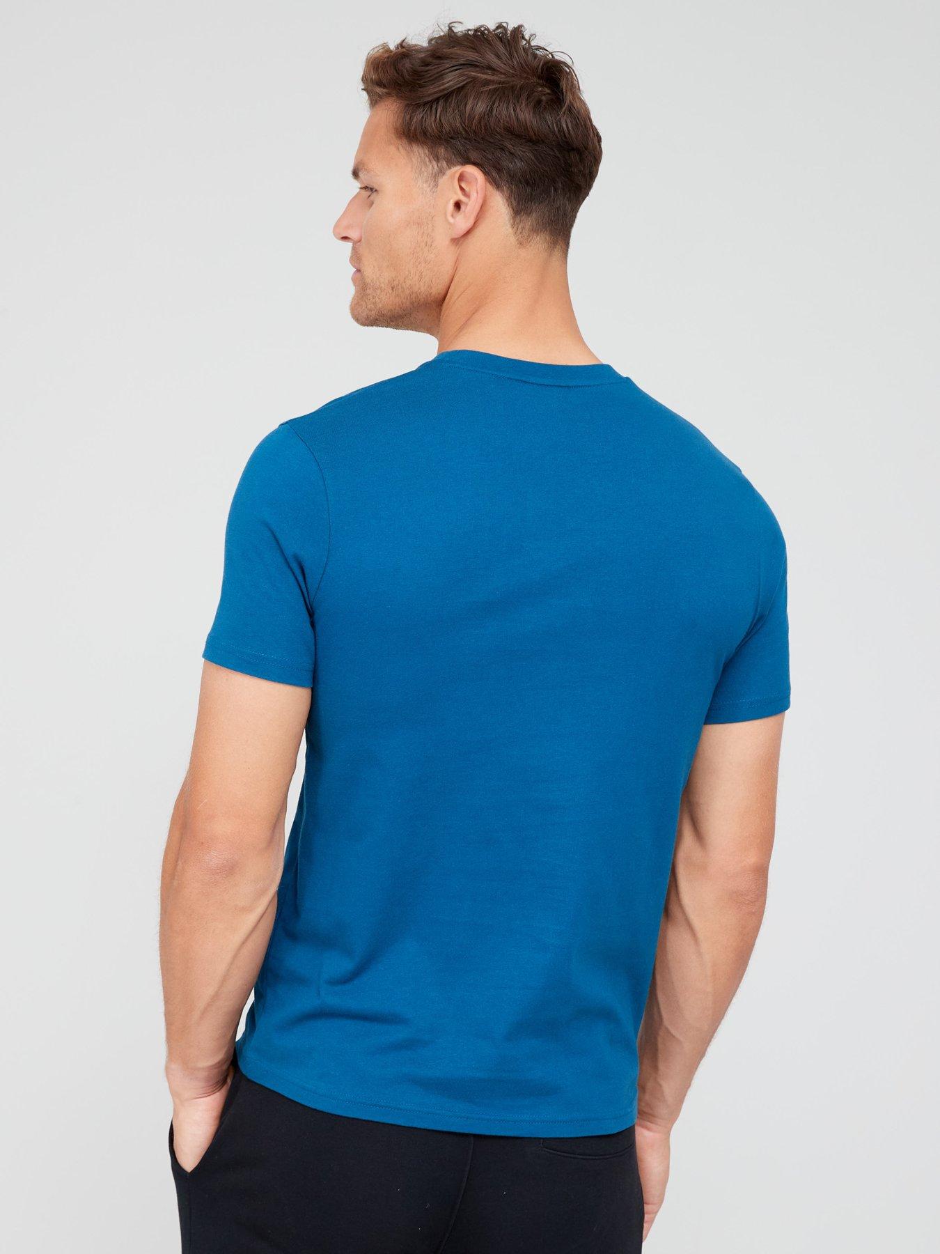 lyle-scott-regular-fit-plain-t-shirt-navystillFront