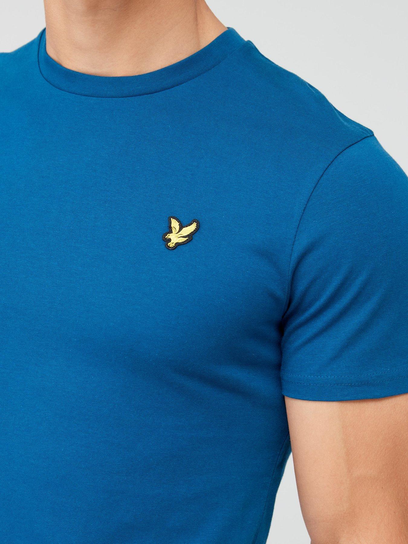 lyle-scott-regular-fit-plain-t-shirt-navyoutfit