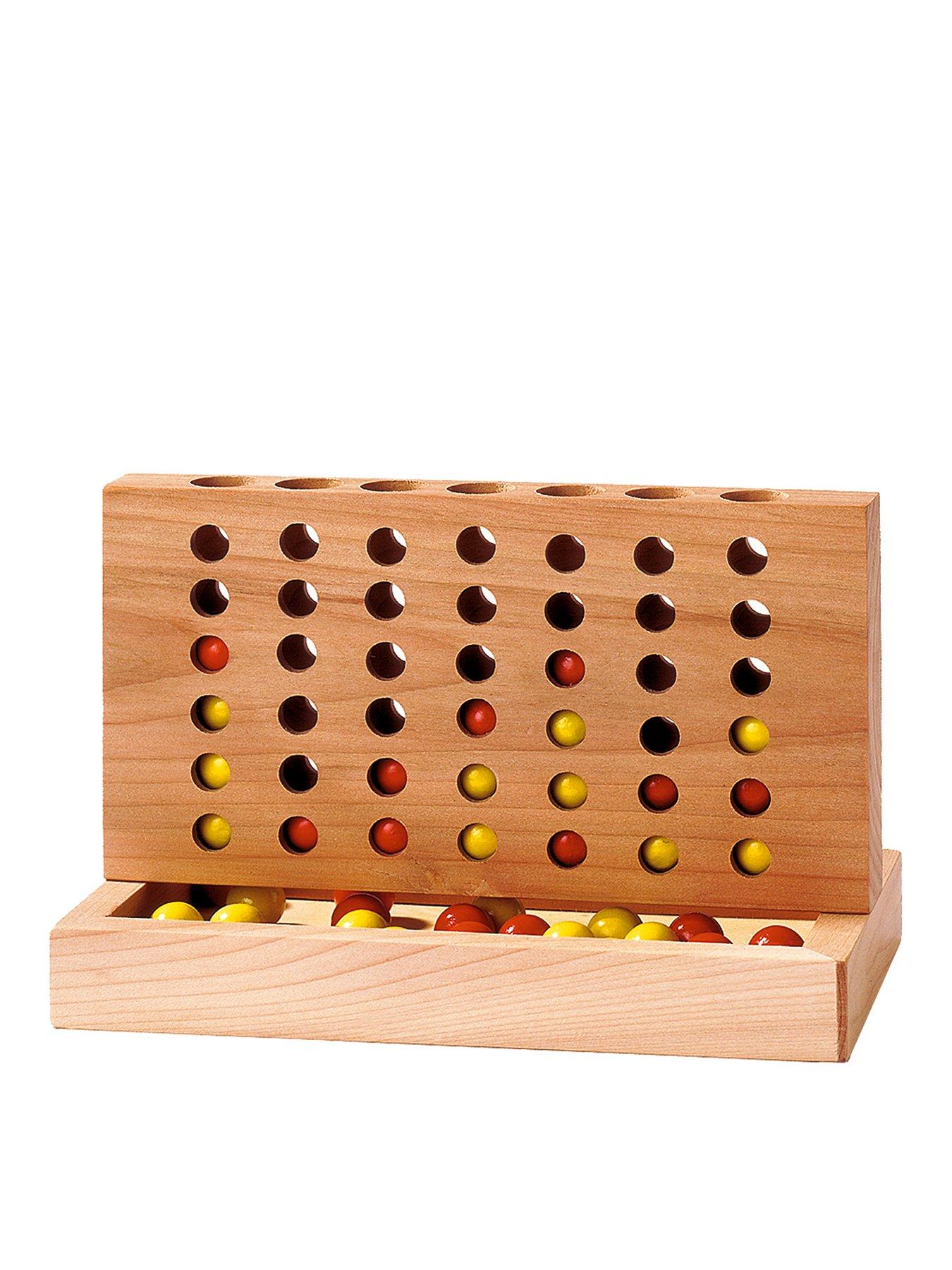 Image 1 of 1 of Goki Goki Wooden Four in a Row Table Game For All The Family