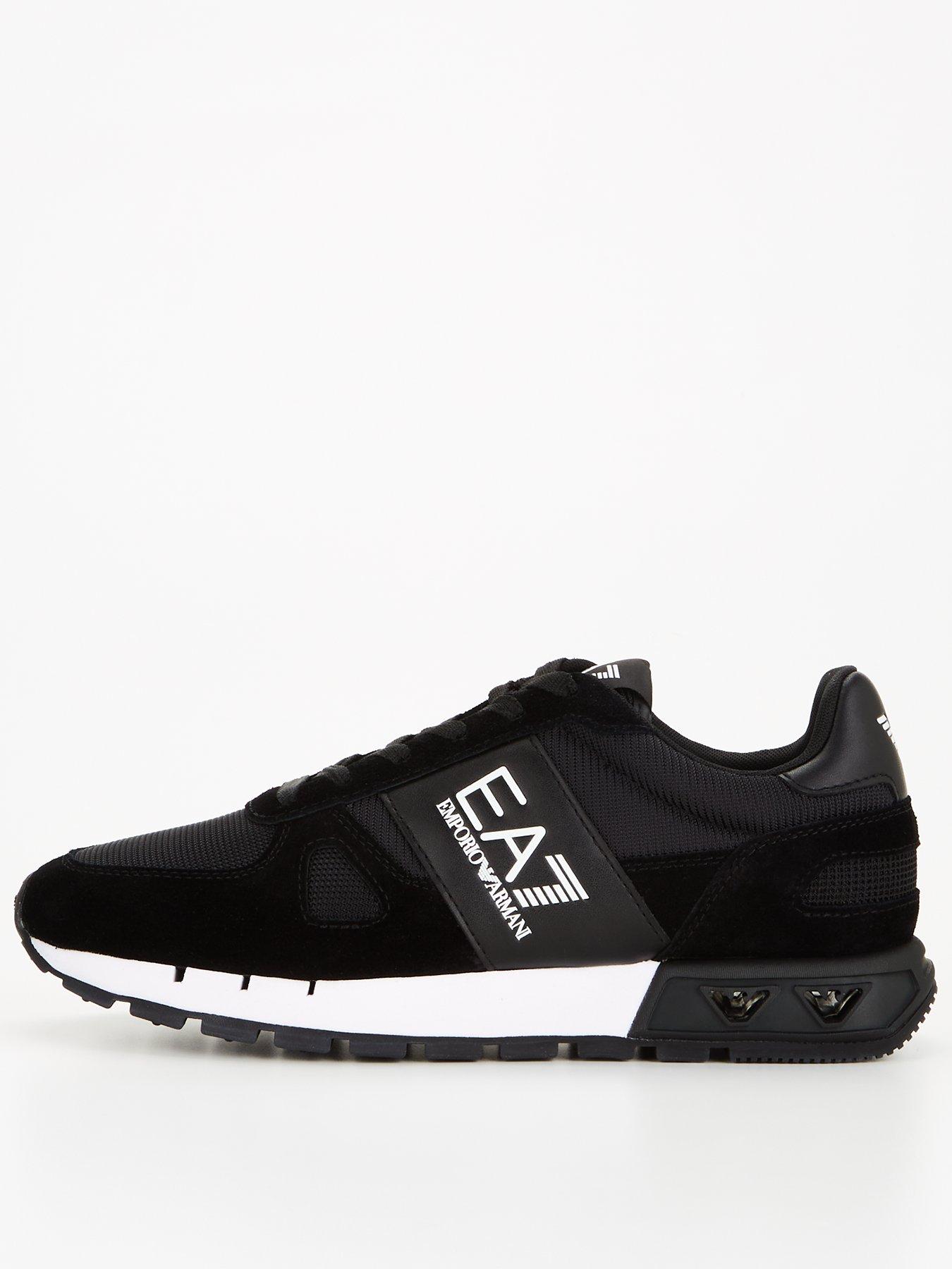 EA7 Emporio Armani ALL OVER UNISEX - Sneakers alte - black/white